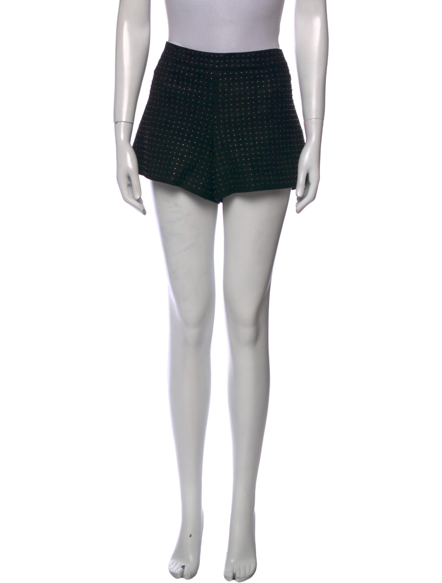 Alice + Olivia Goat Leather Mini Shorts