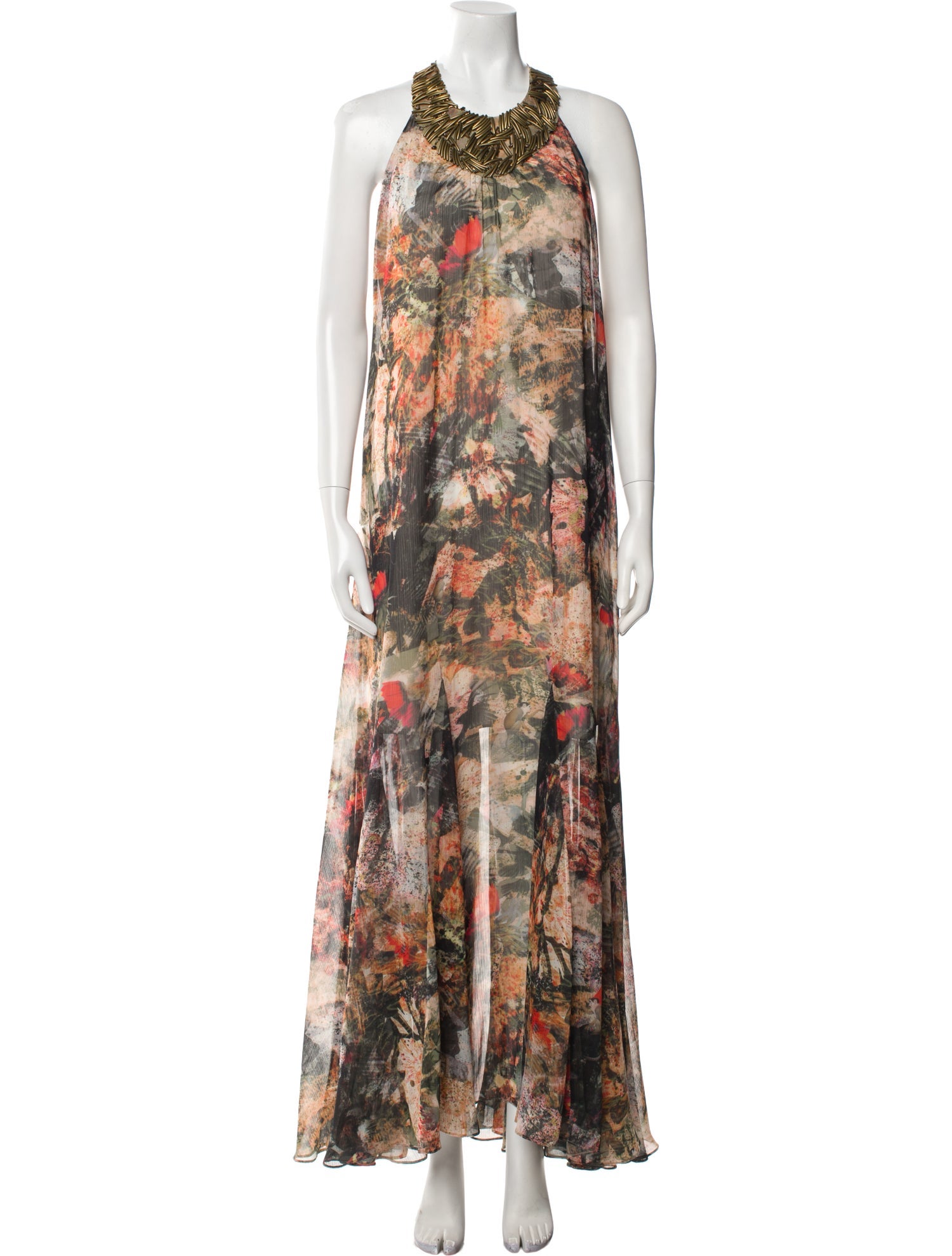 Alice + Olivia Printed Long Dress