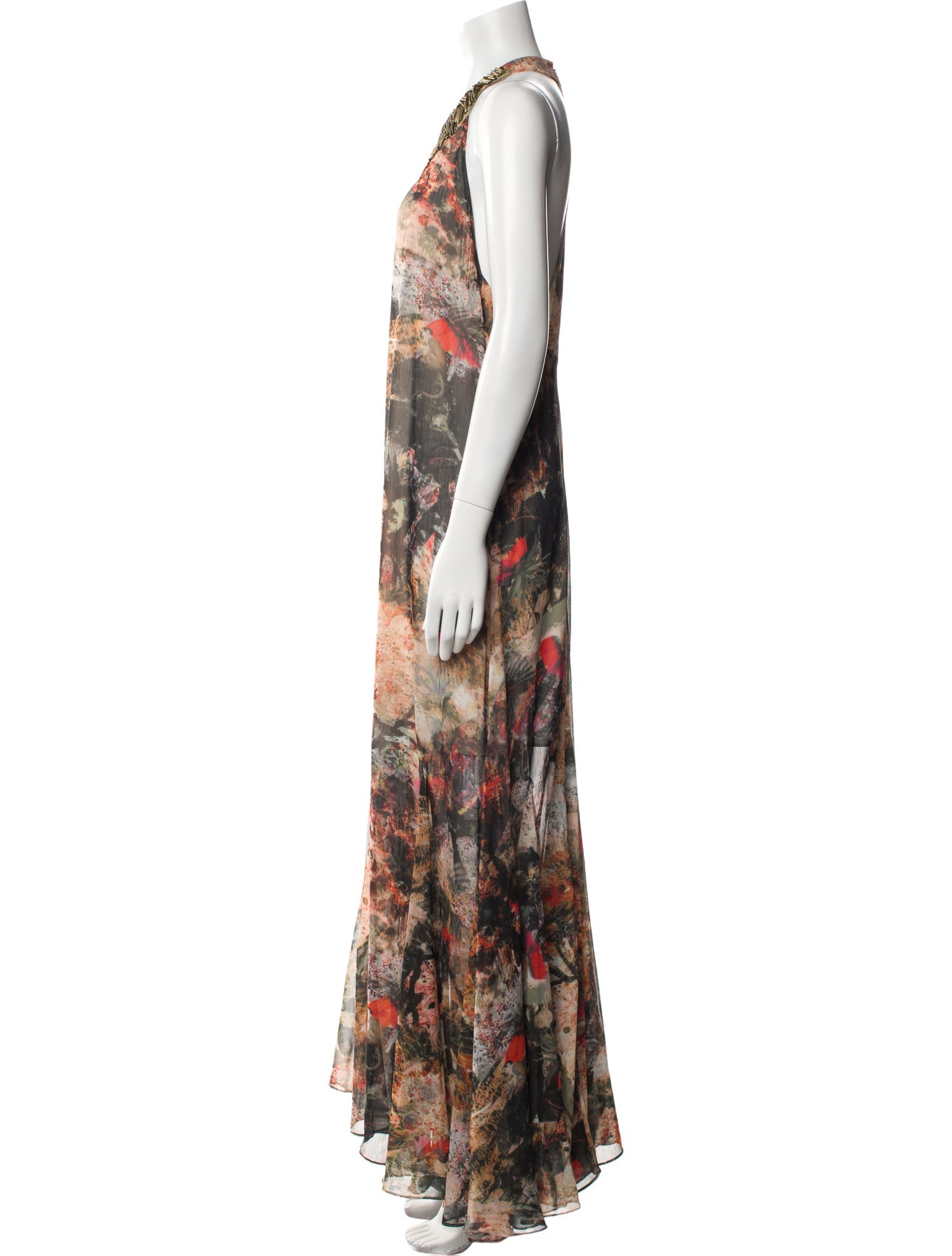 Alice + Olivia Printed Long Dress
