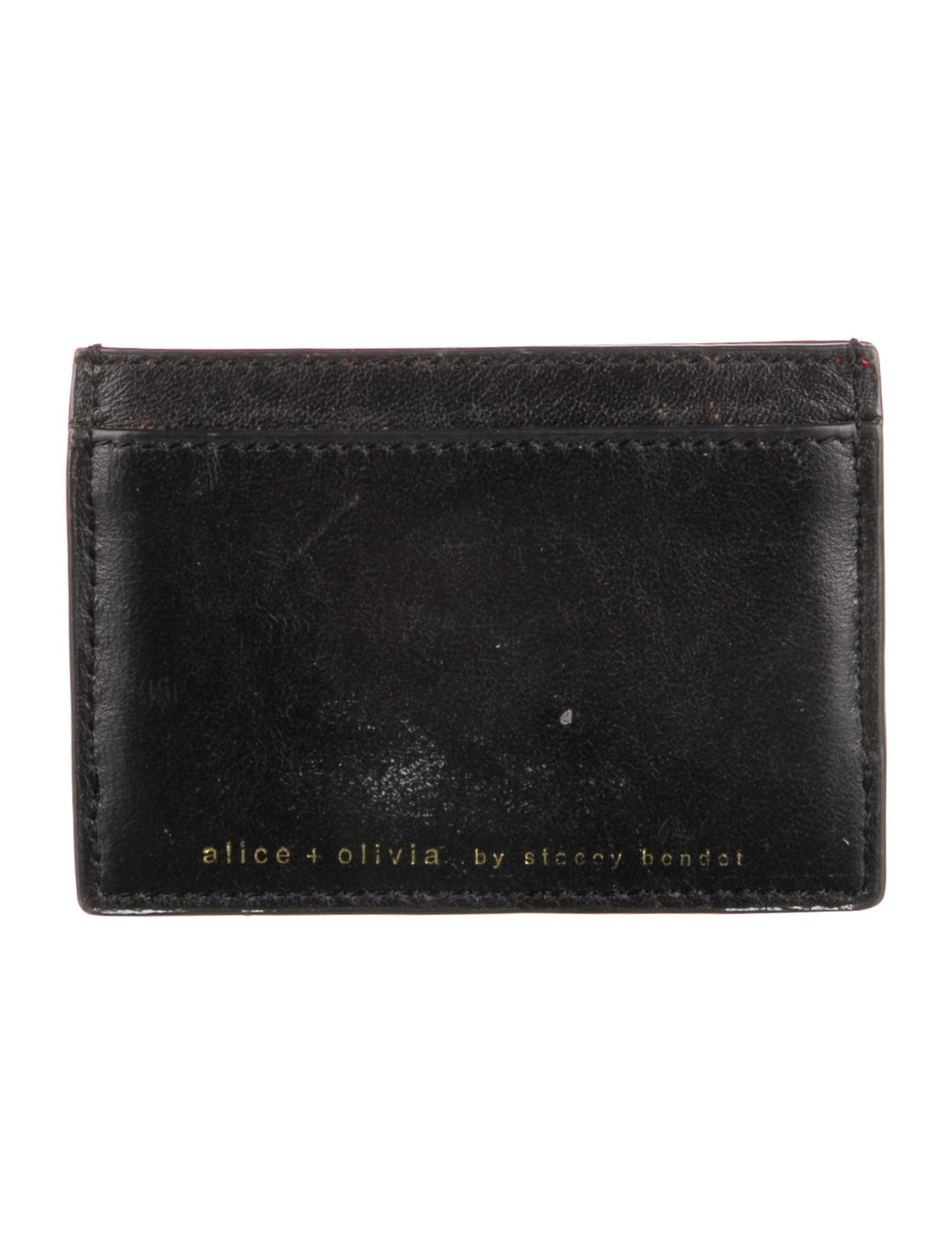 Alice + Olivia Leather Printed Card Holder