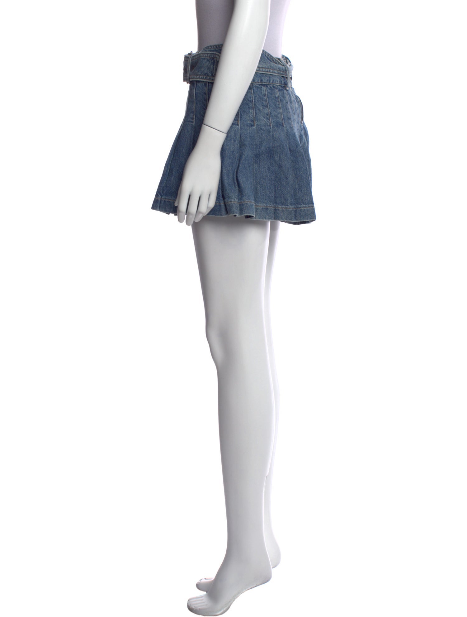 Alice + Olivia Raw-Edge Trim Mini Skirt