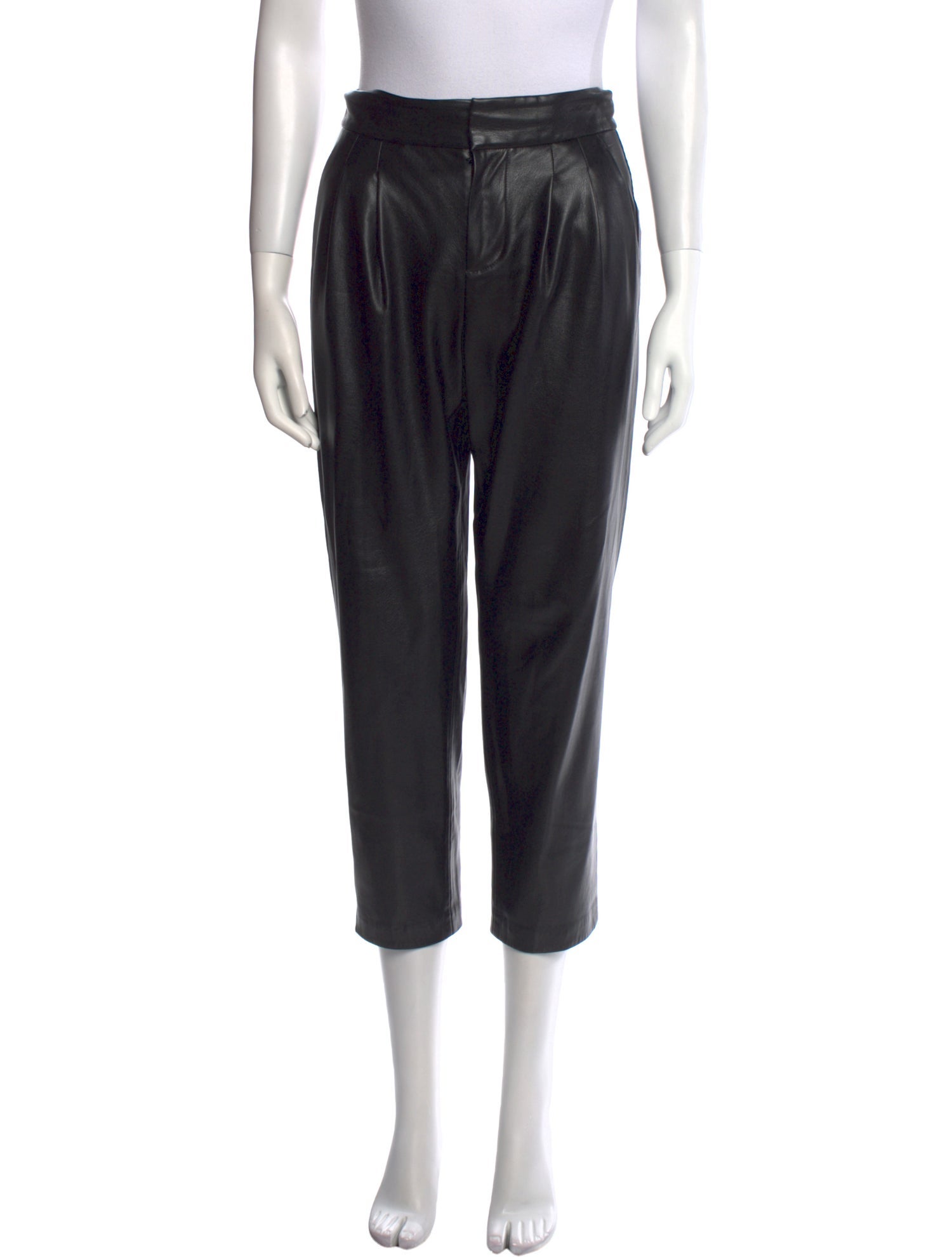 Alice + Olivia Faux Leather Straight Leg Pants