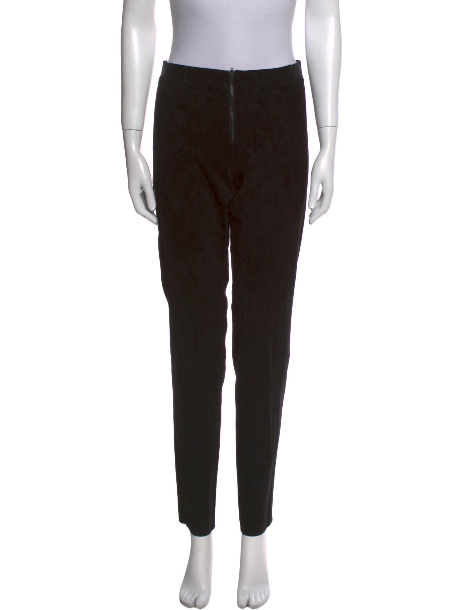 Alice + Olivia Suede Skinny Leg Pants