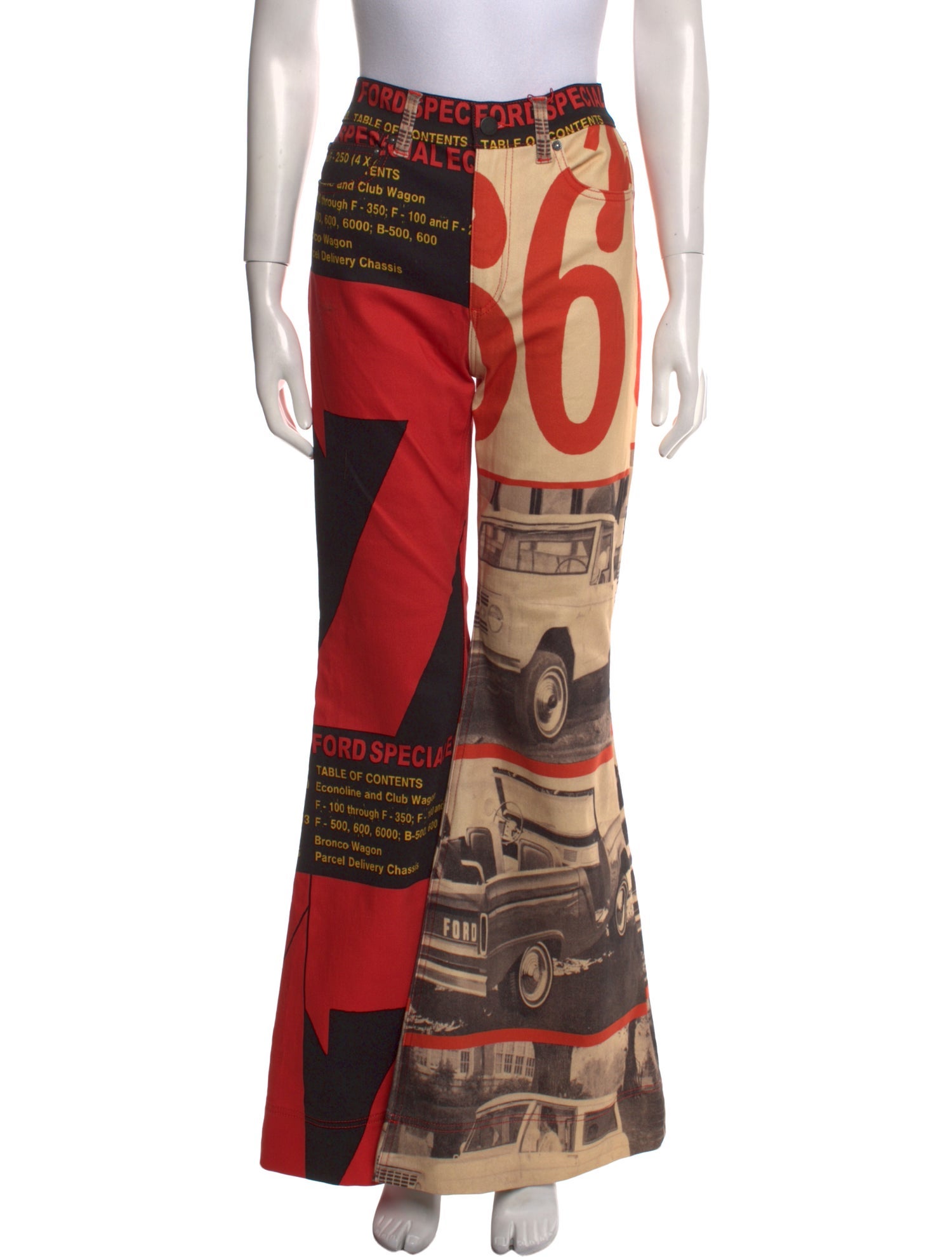 Alice + Olivia Graphic Print Wide Leg Pants