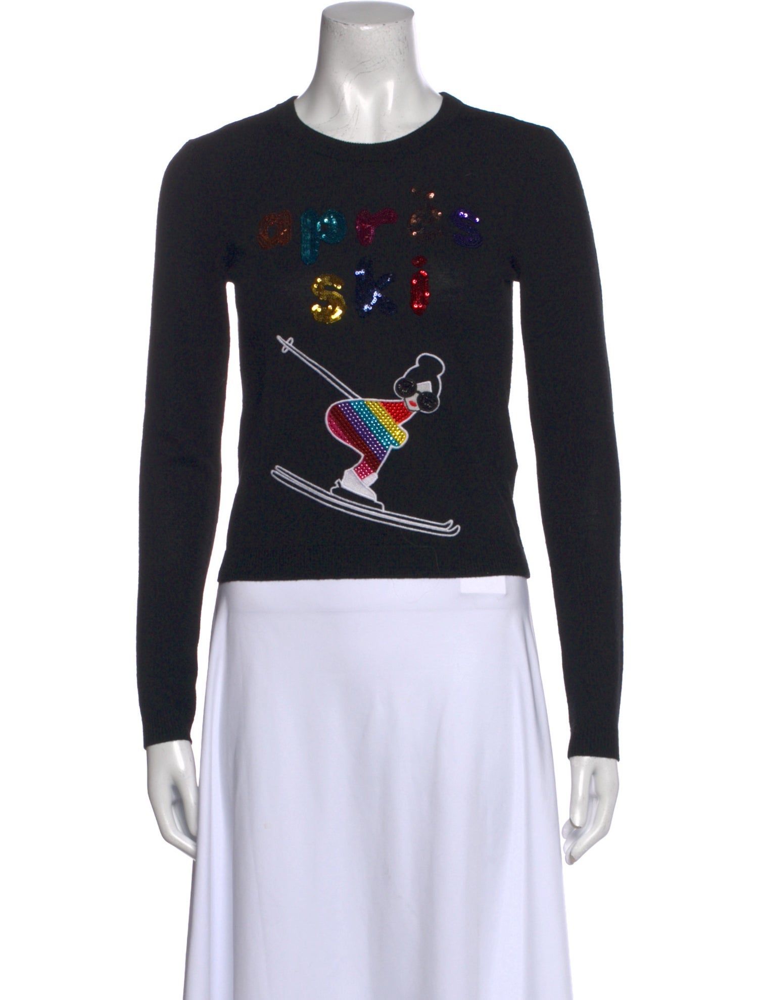 Alice + Olivia Wool Printed Sweater