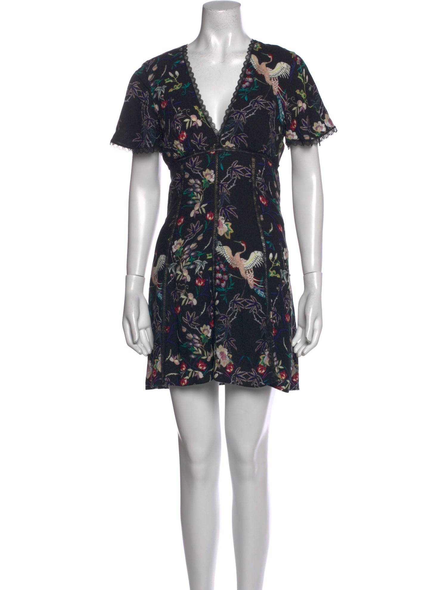 Alice + Olivia Floral Print Mini Dress