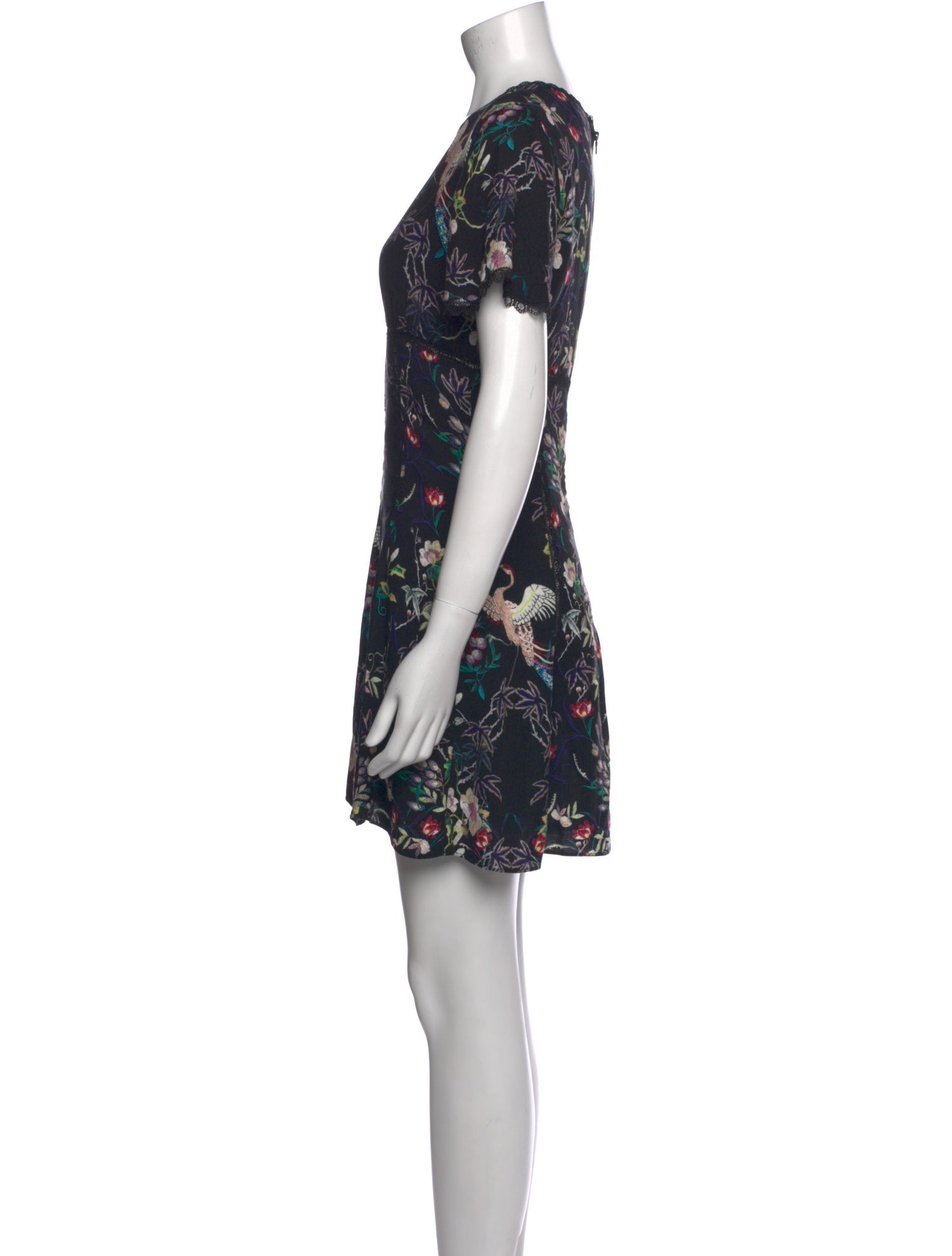 Alice + Olivia Floral Print Mini Dress
