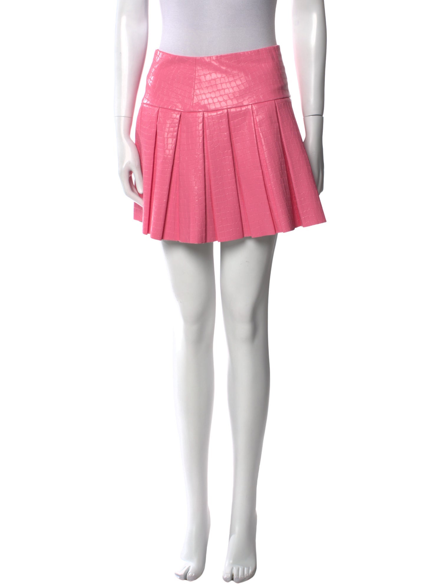 Alice + Olivia Pleated Accents Mini Skirt