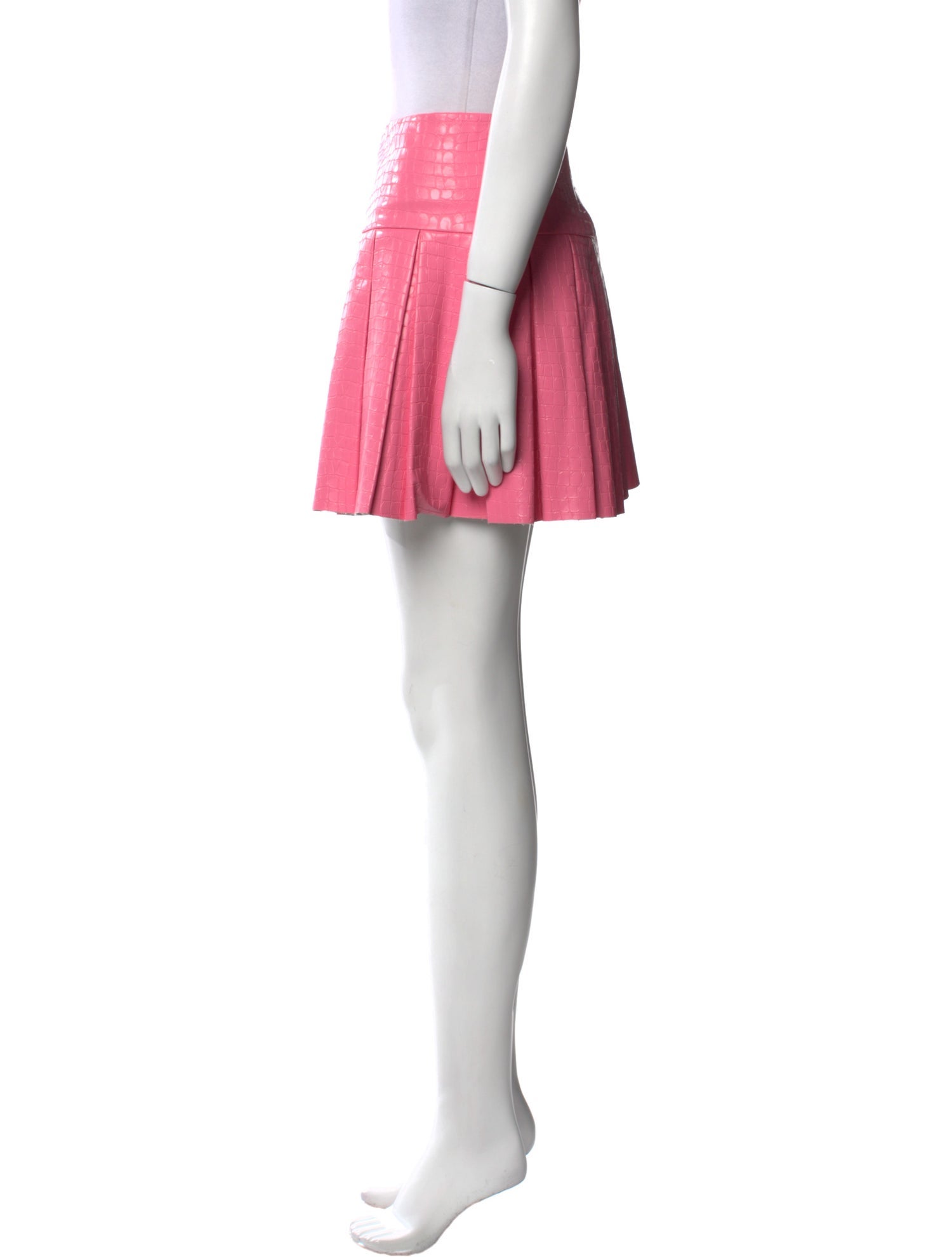 Alice + Olivia Pleated Accents Mini Skirt