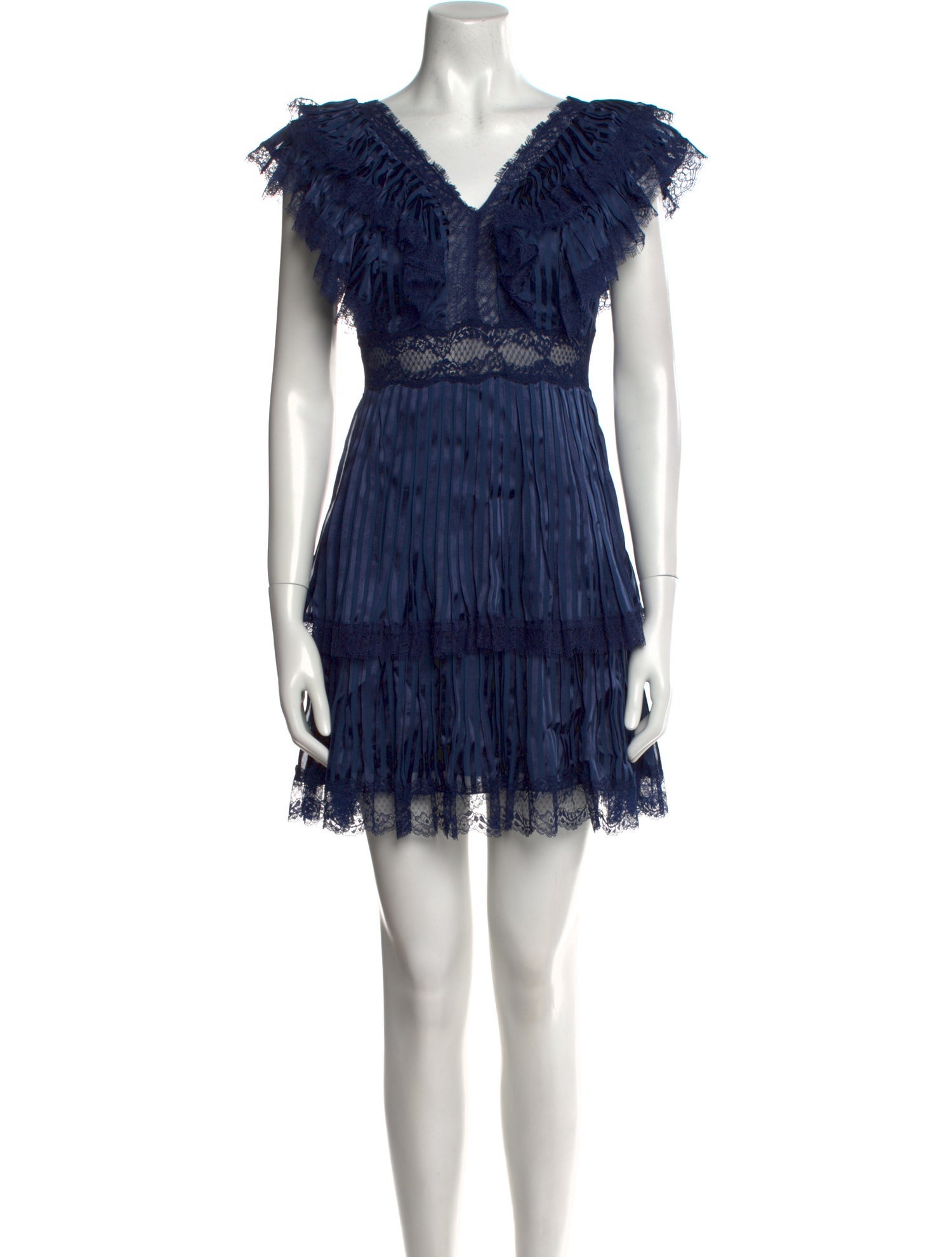 Alice + Olivia V-Neck Mini Dress