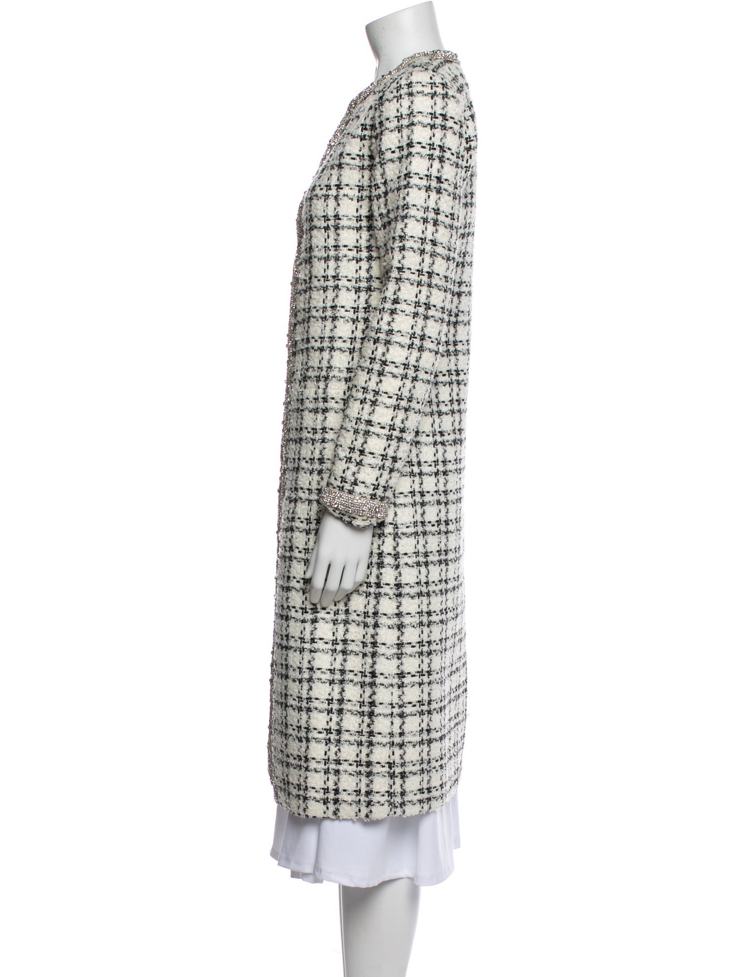 Alice + Olivia Tweed Tweed Pattern Coat