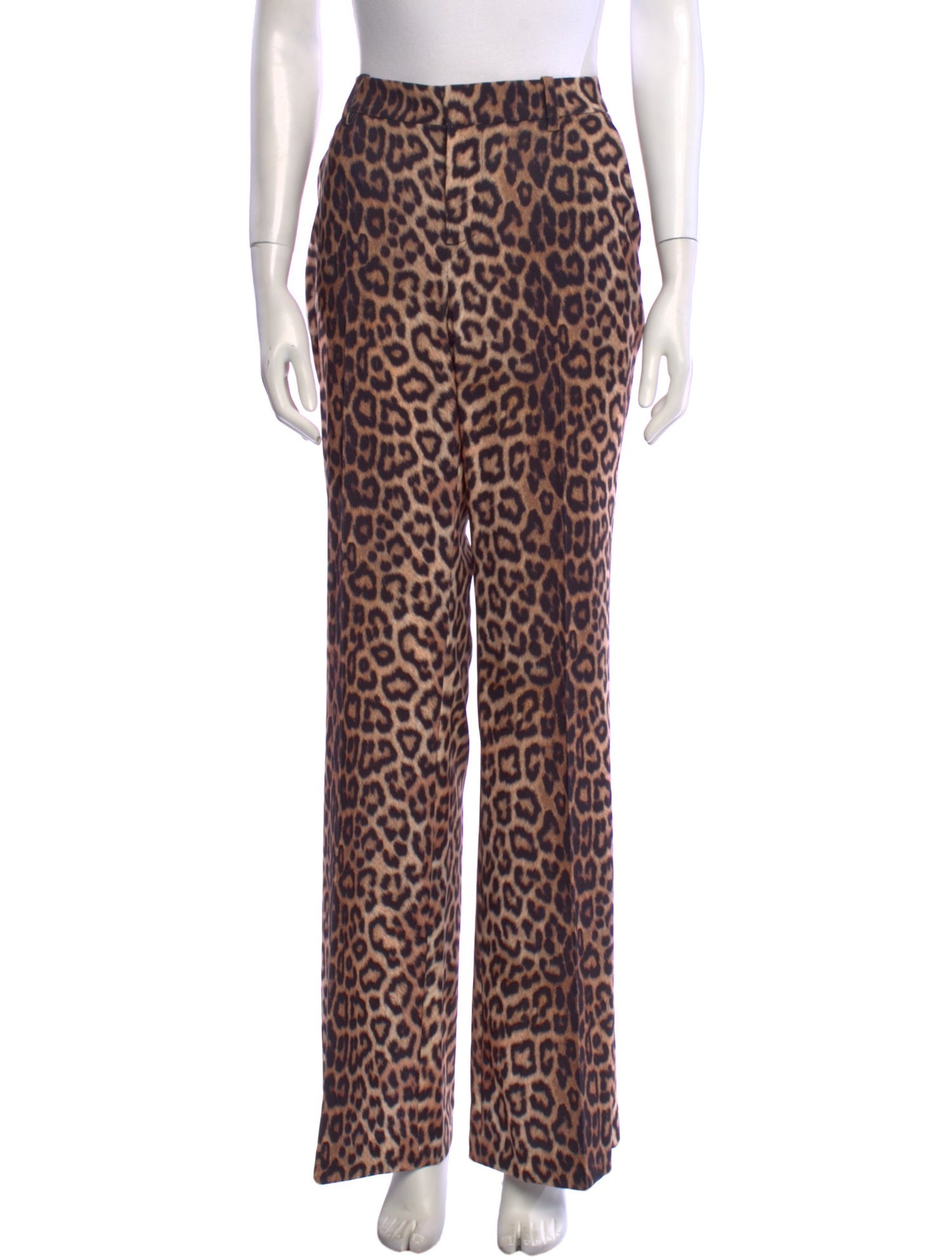 Alice + Olivia Animal Print Wide Leg Pants