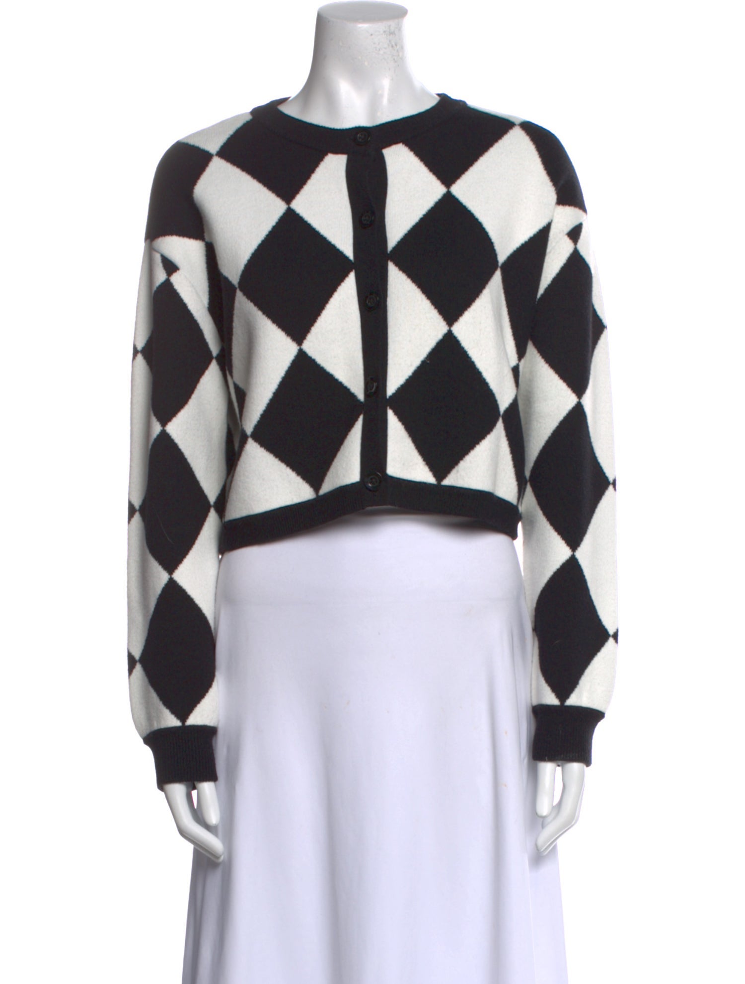 Alice + Olivia Printed Crew Neck Sweater
