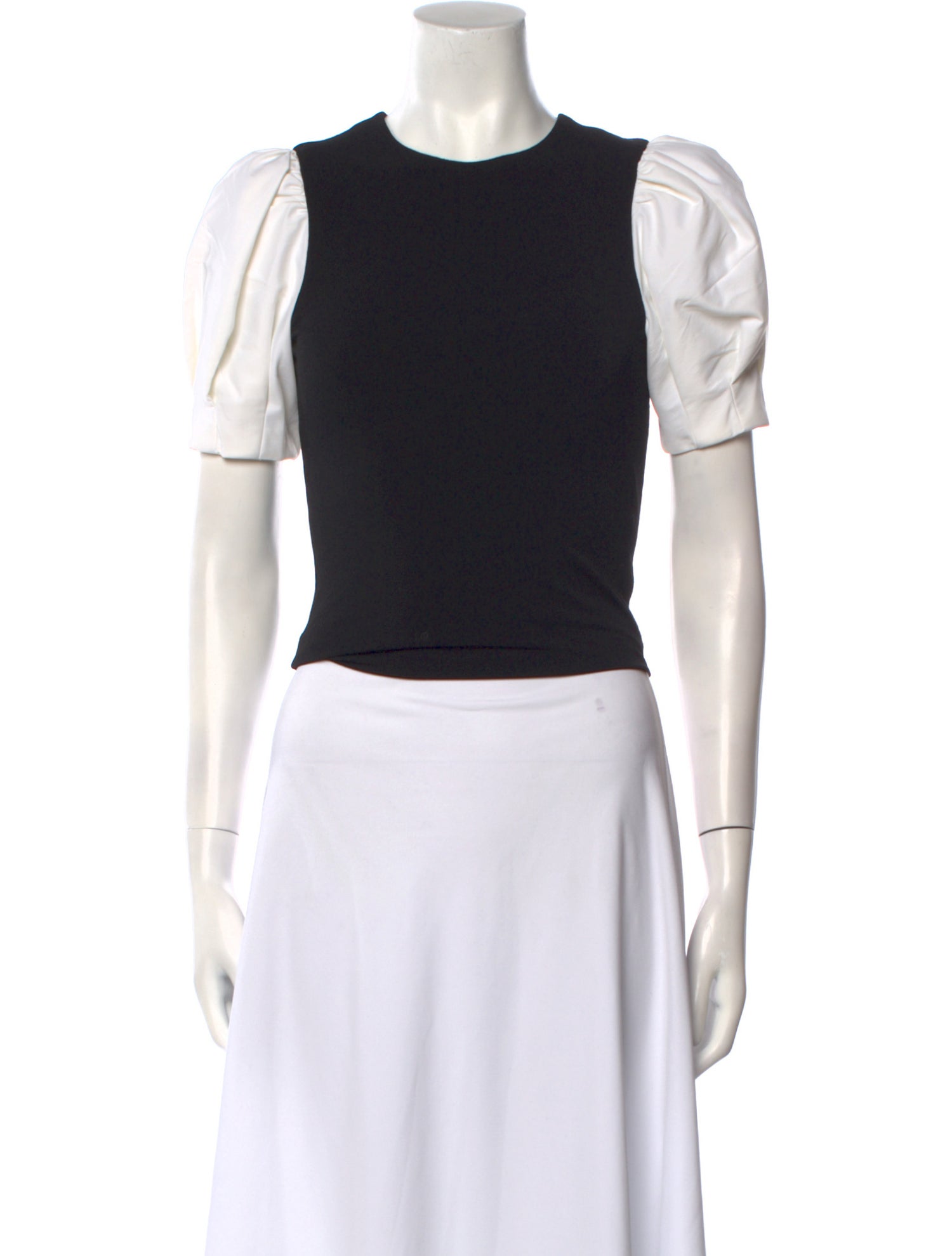 Alice + Olivia Crew Neck Short Sleeve Crop Top w/ Tags