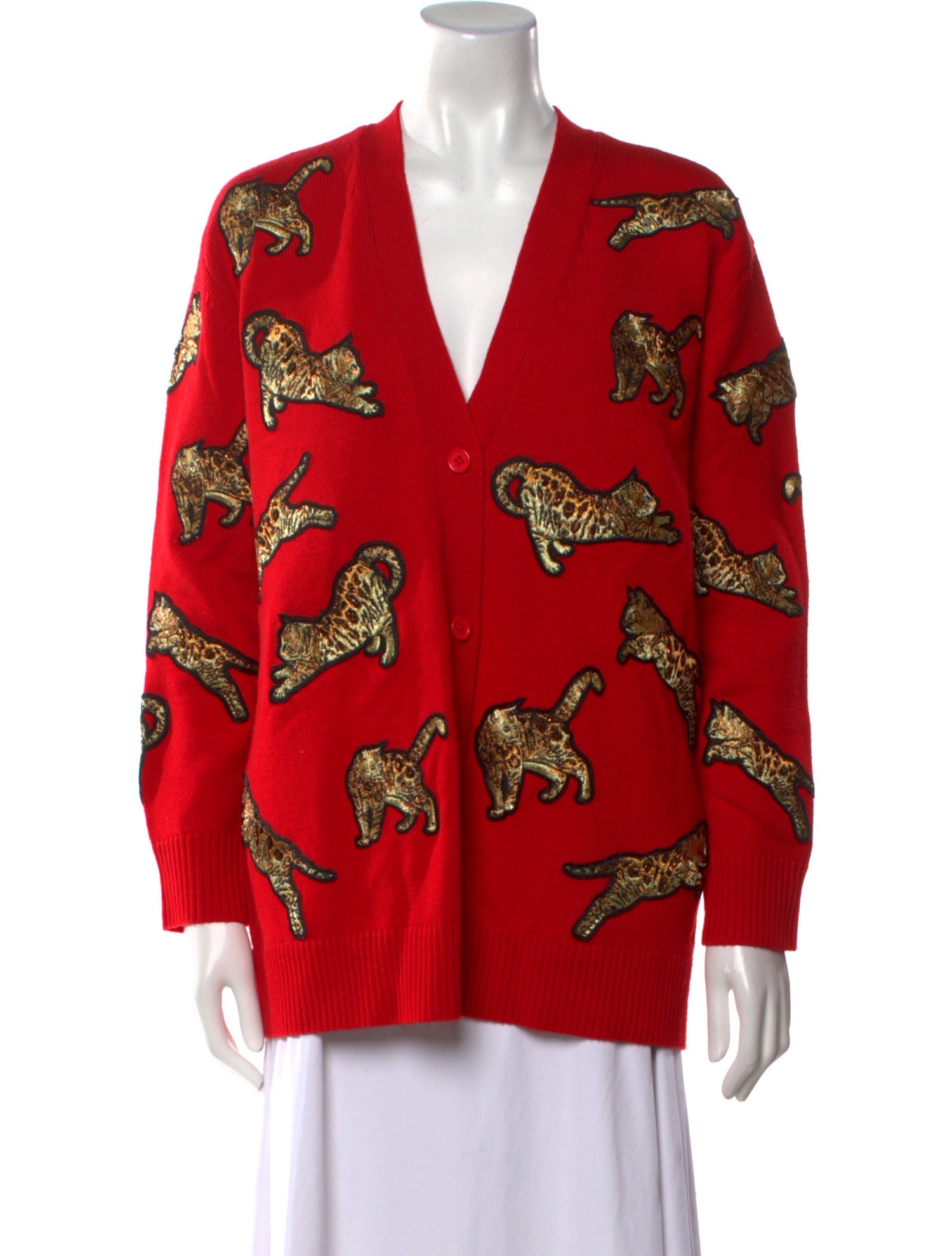 Alice + Olivia Wool Printed Sweater