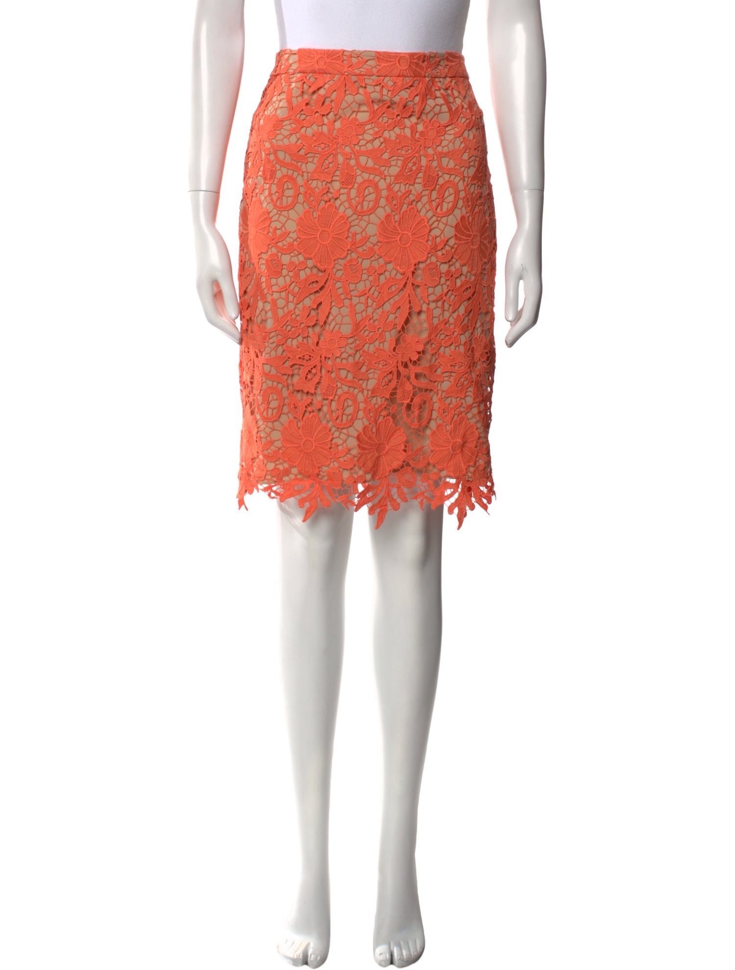 Alice + Olivia Floral Print Knee-Length Skirt