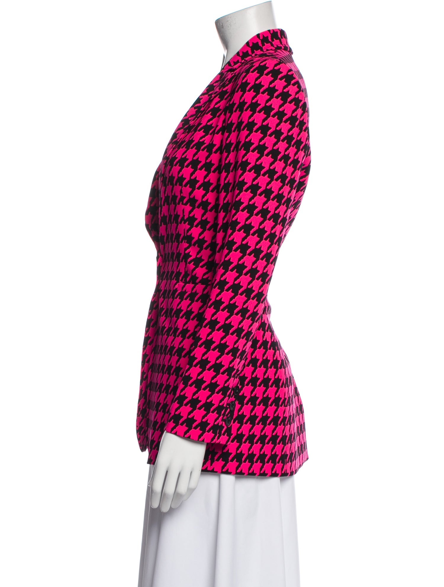 Alice + Olivia Plaid Print Blazer