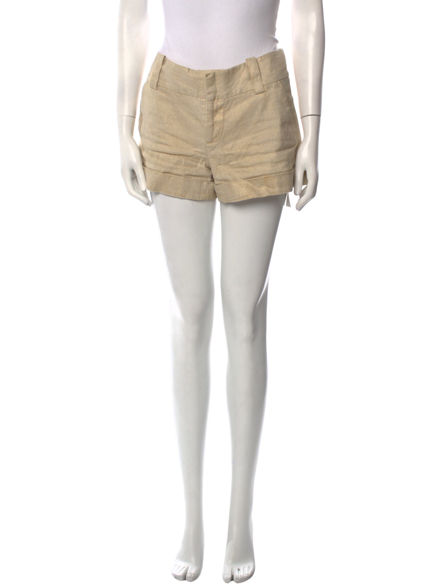Alice + Olivia Linen Mini Shorts