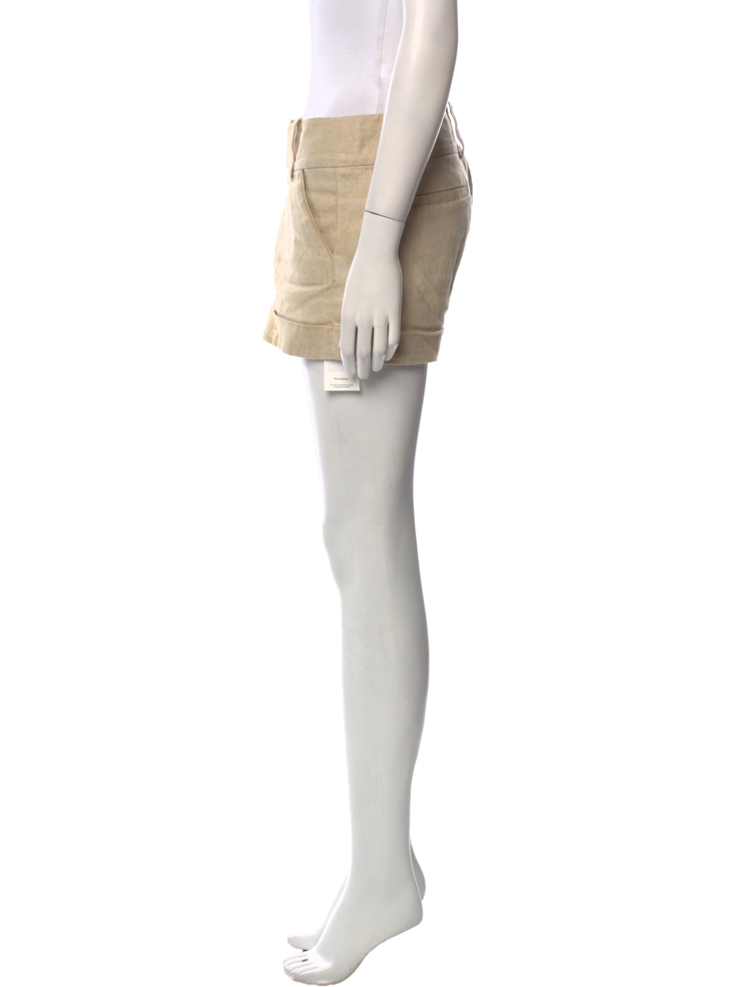 Alice + Olivia Linen Mini Shorts