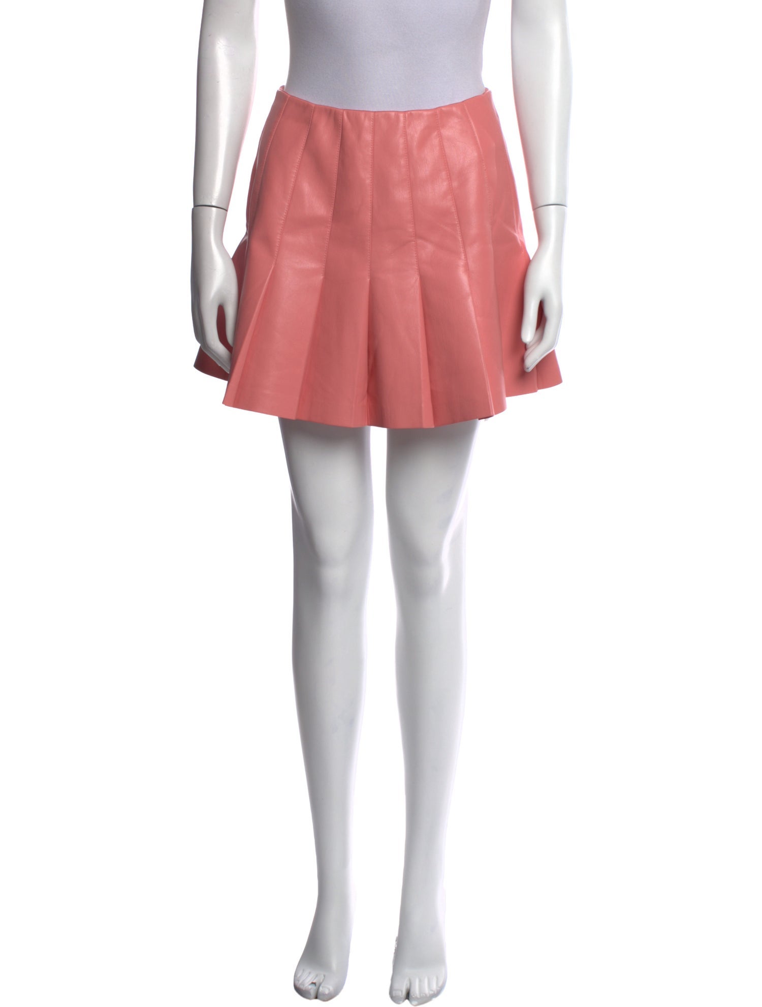 Alice + Olivia Pleated Accents Mini Skirt