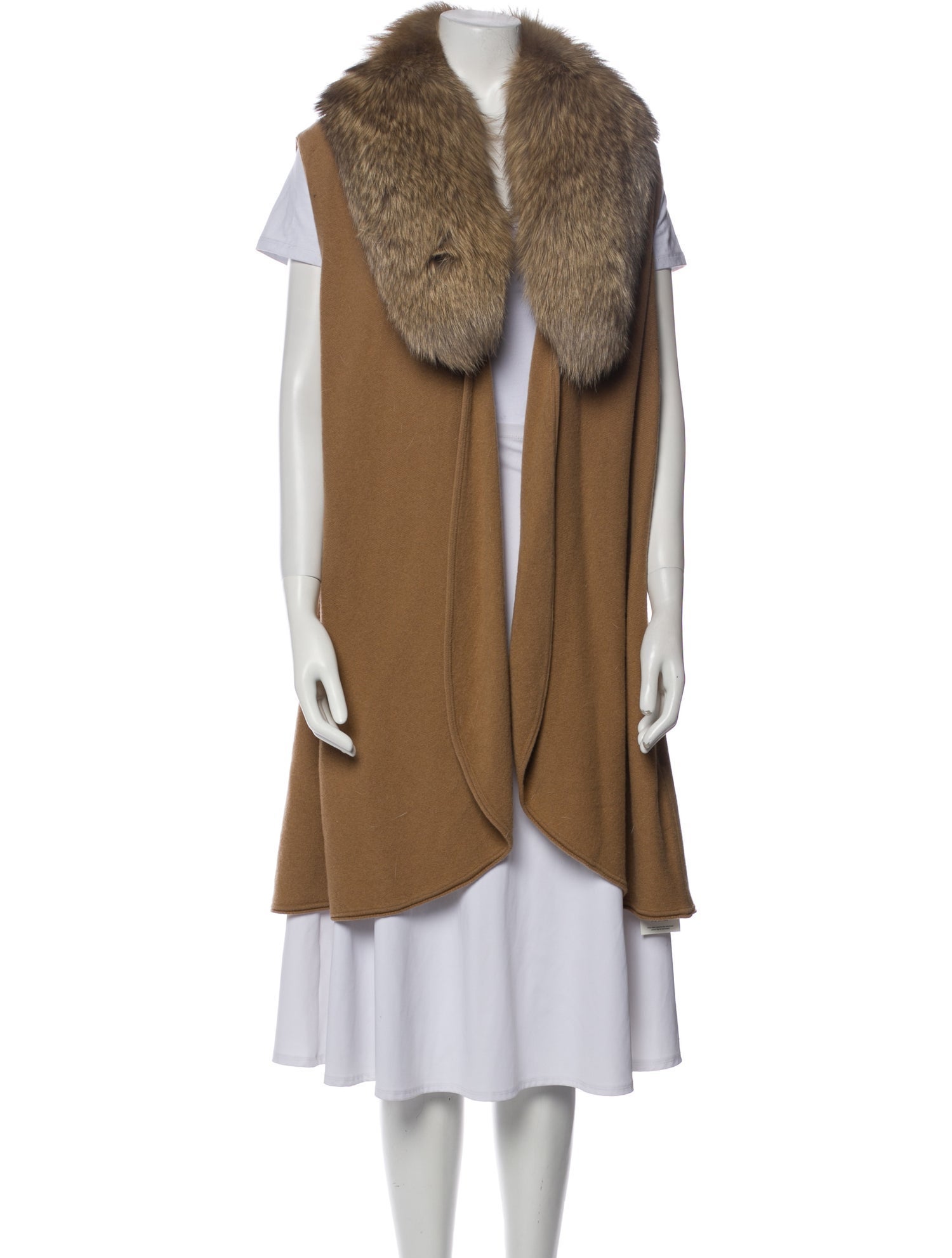 Alice + Olivia Wool Fur Coat