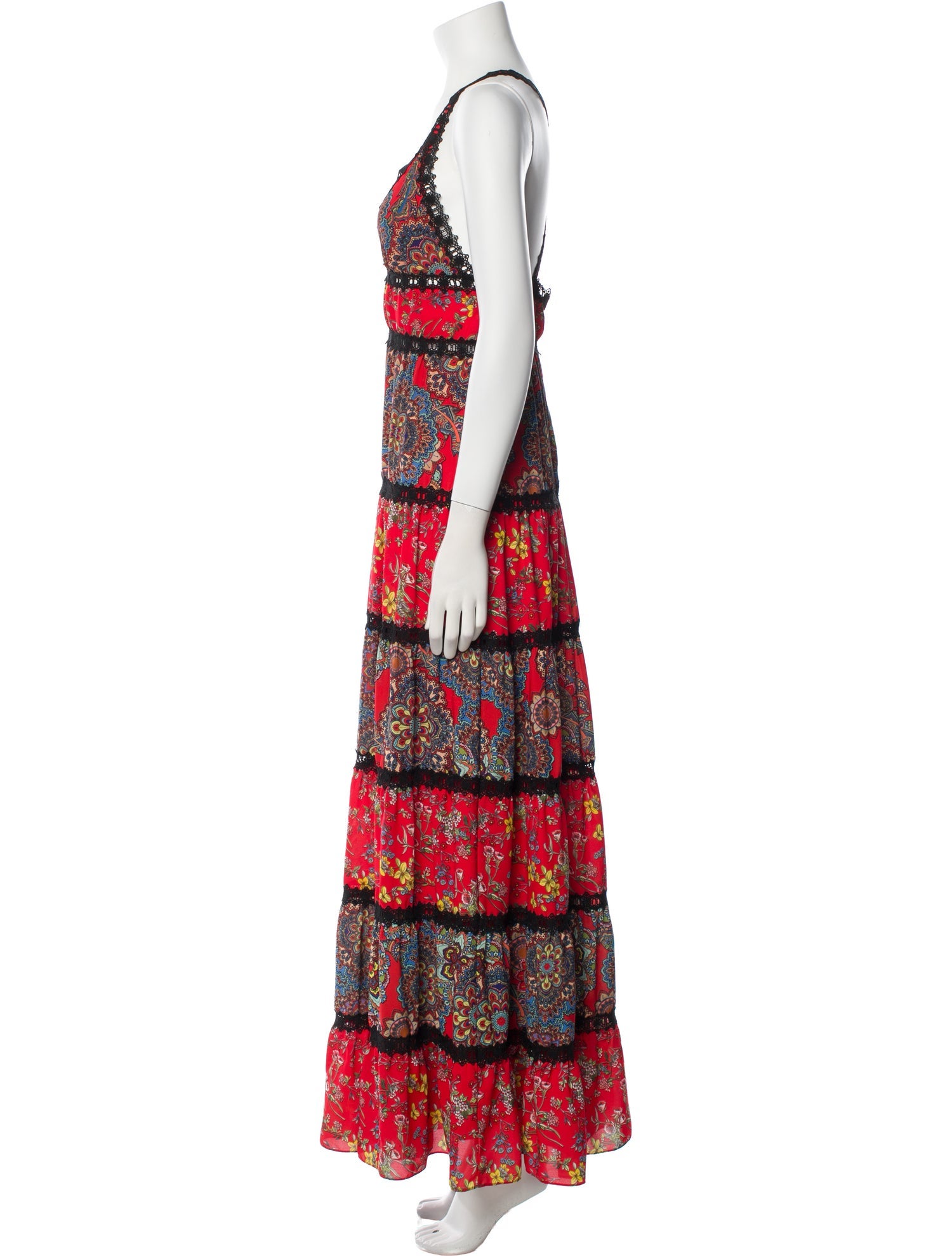 Alice + Olivia Printed Long Dress