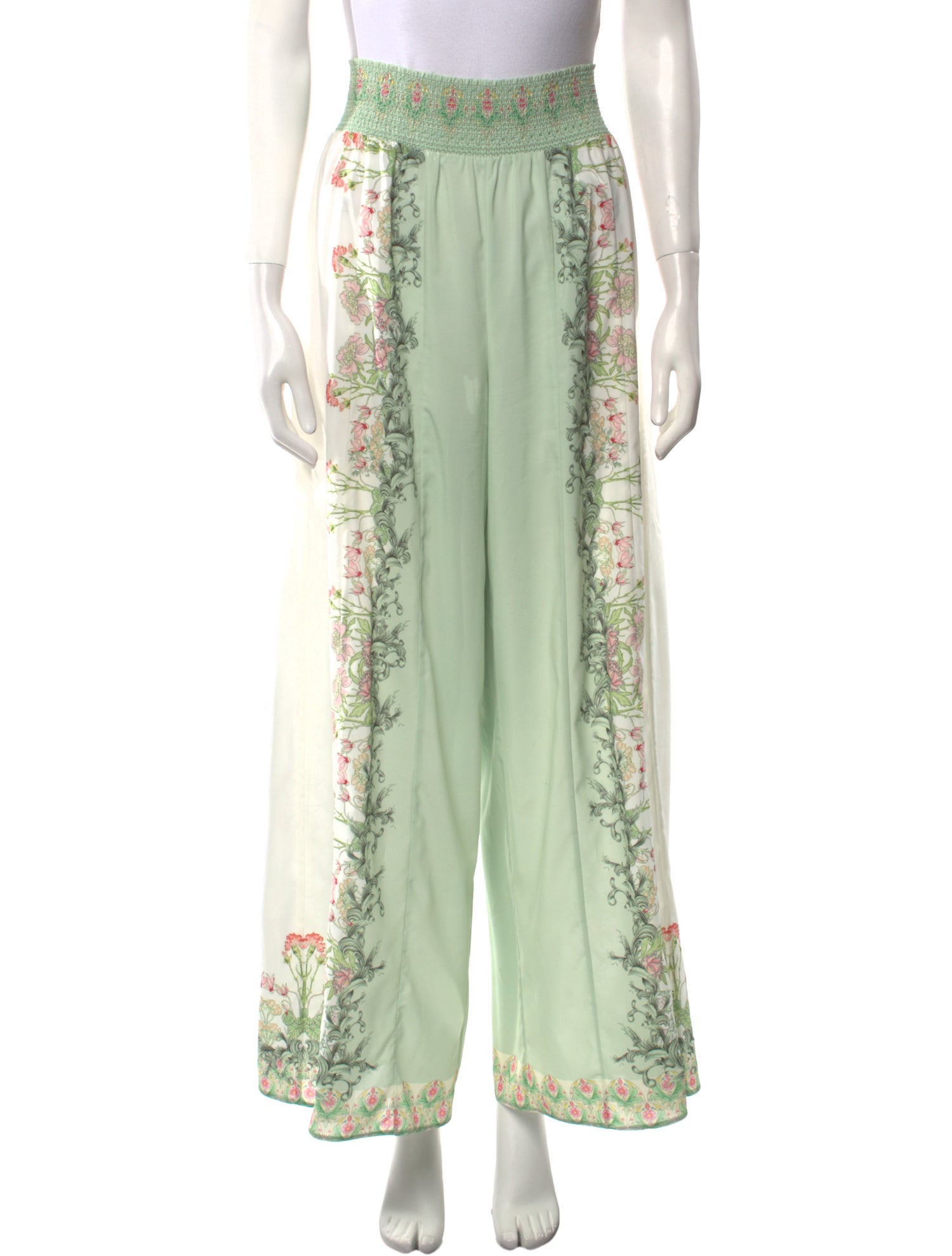 Alice + Olivia Printed Wide Leg Pants