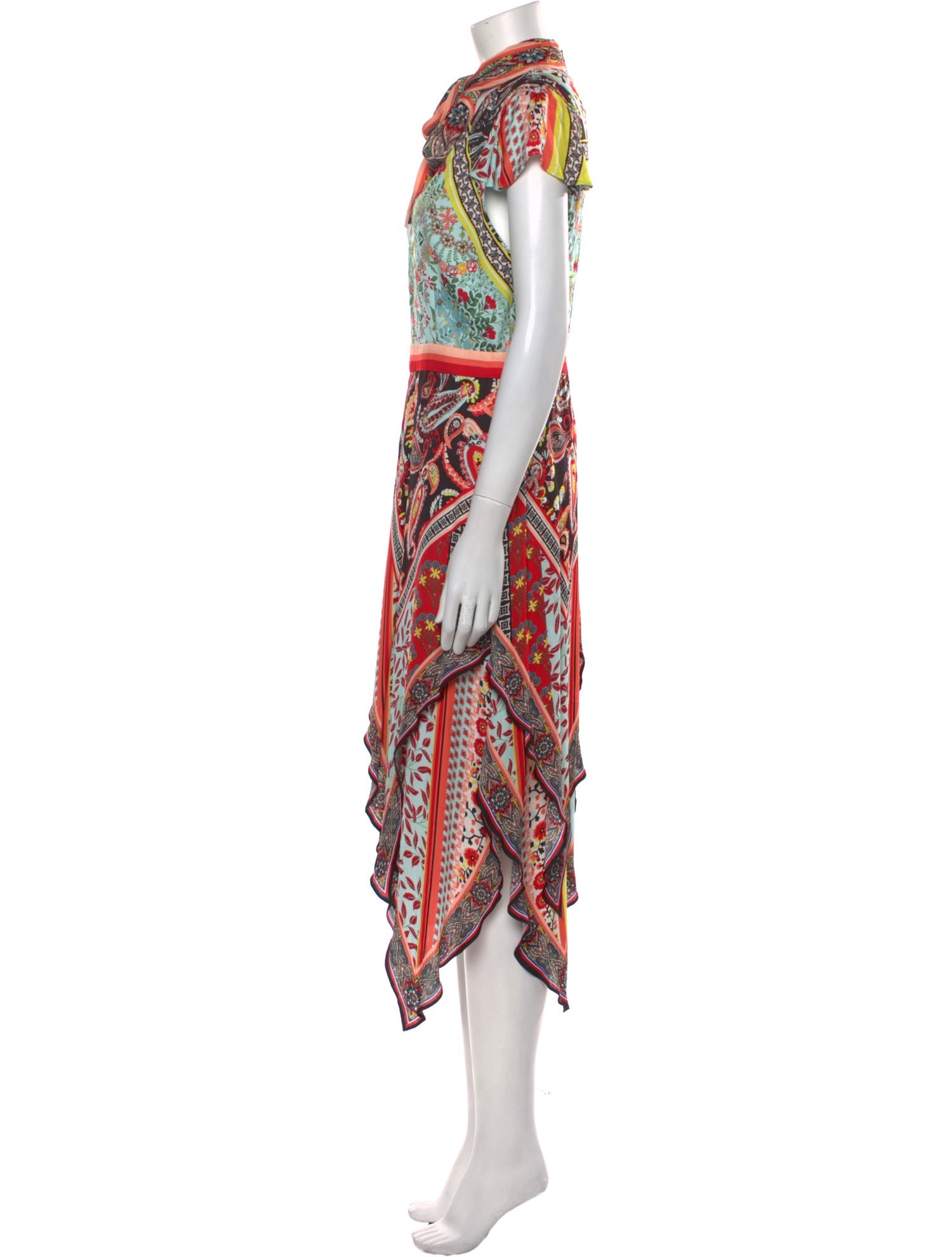 Alice + Olivia Paisley Print Long Dress