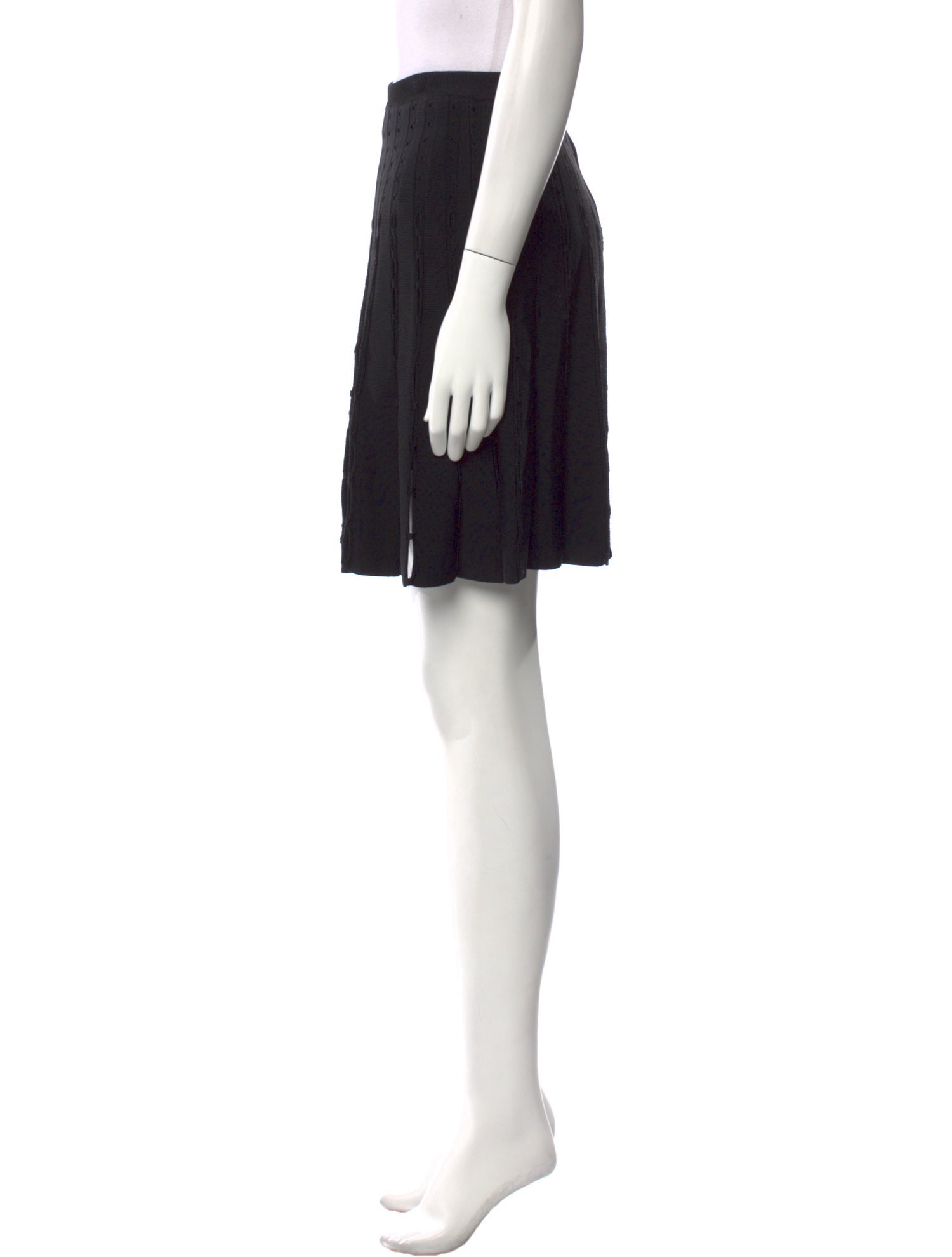 Alice + Olivia Lasercut Accents Mini Skirt