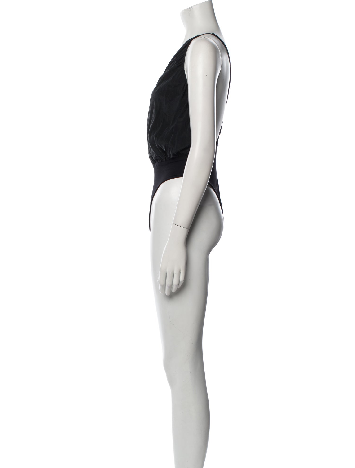 Alice + Olivia Silk V-Neck Bodysuit