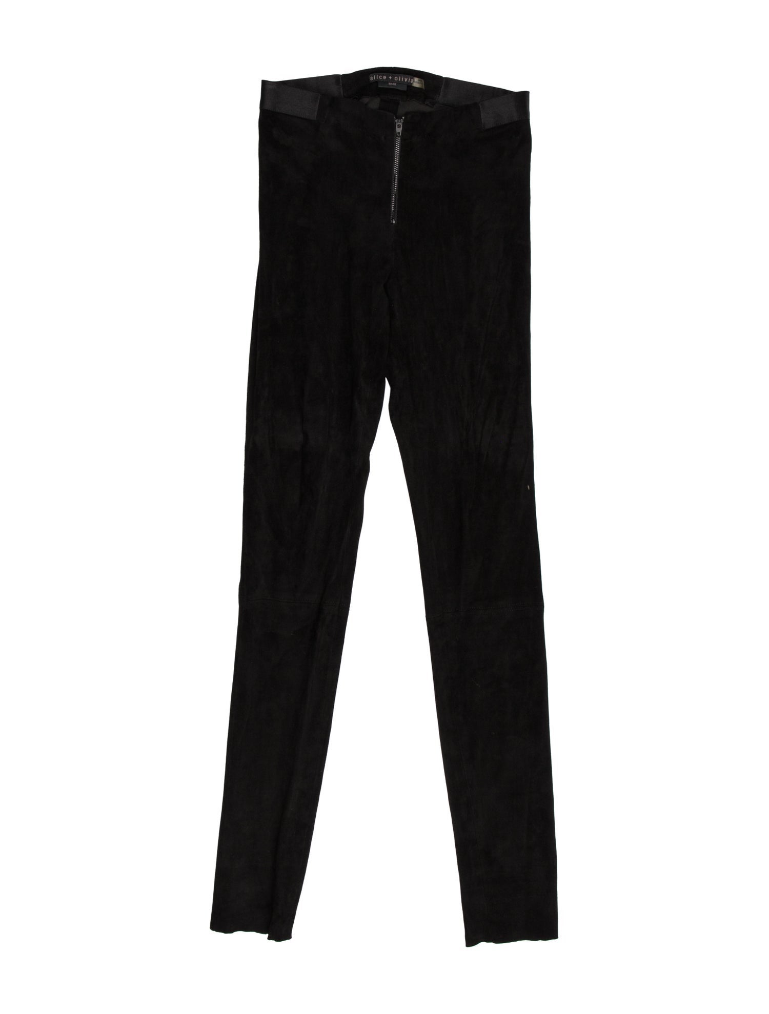 Alice + Olivia Lambskin Skinny Leg Pants