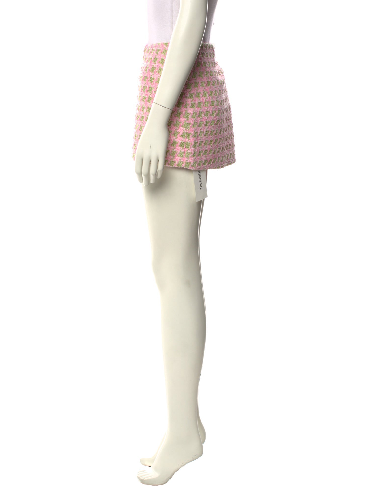 Danielle Guizio Tweed Pattern Mini Skirt w/ Tags