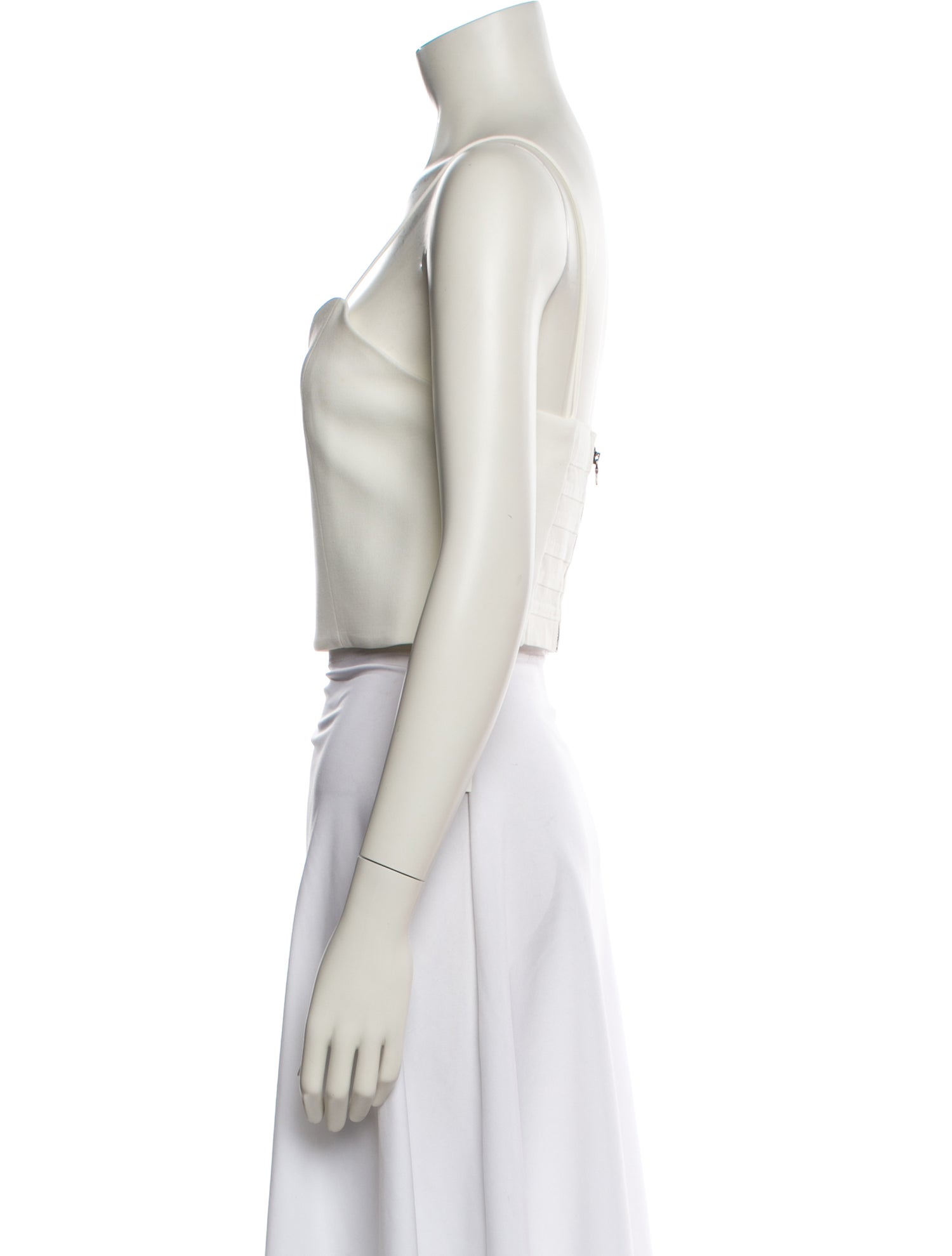 Alice + Olivia V-Neck Sleeveless Crop Top