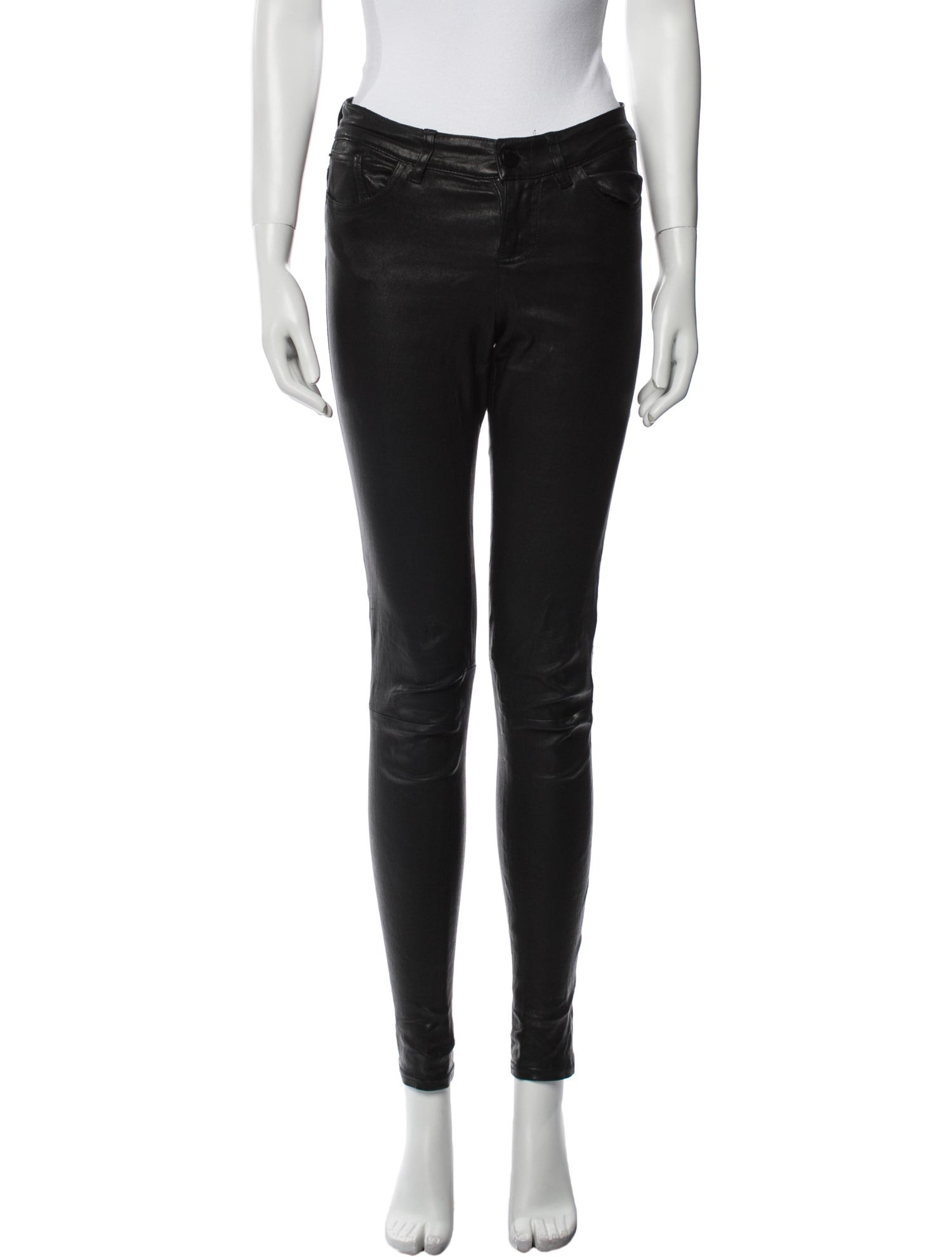 Alice + Olivia Leather Skinny Leg Pants