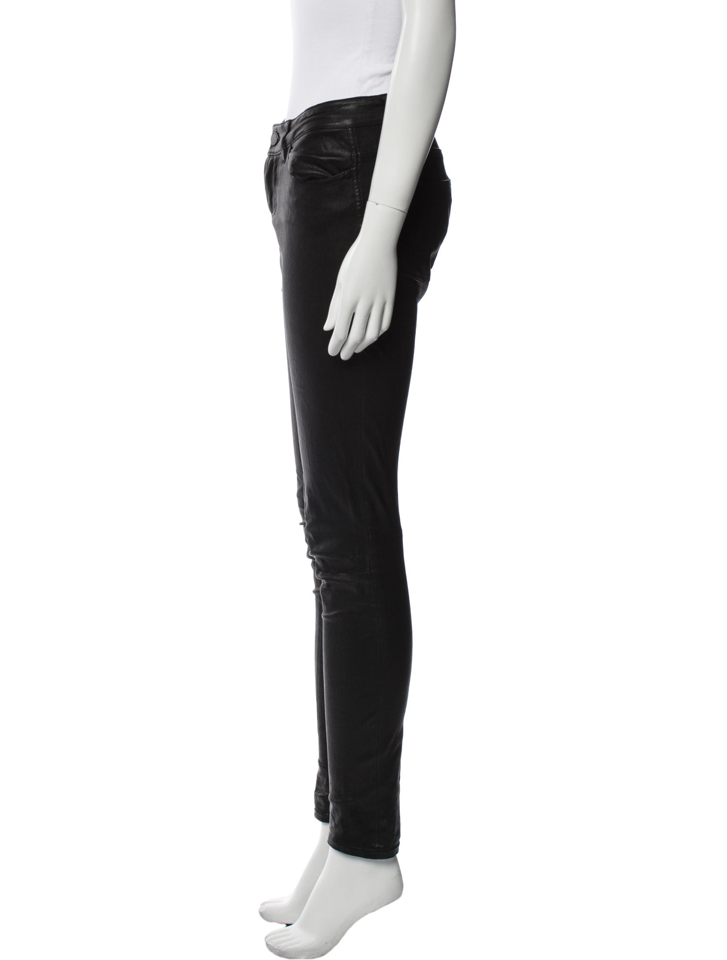 Alice + Olivia Leather Skinny Leg Pants