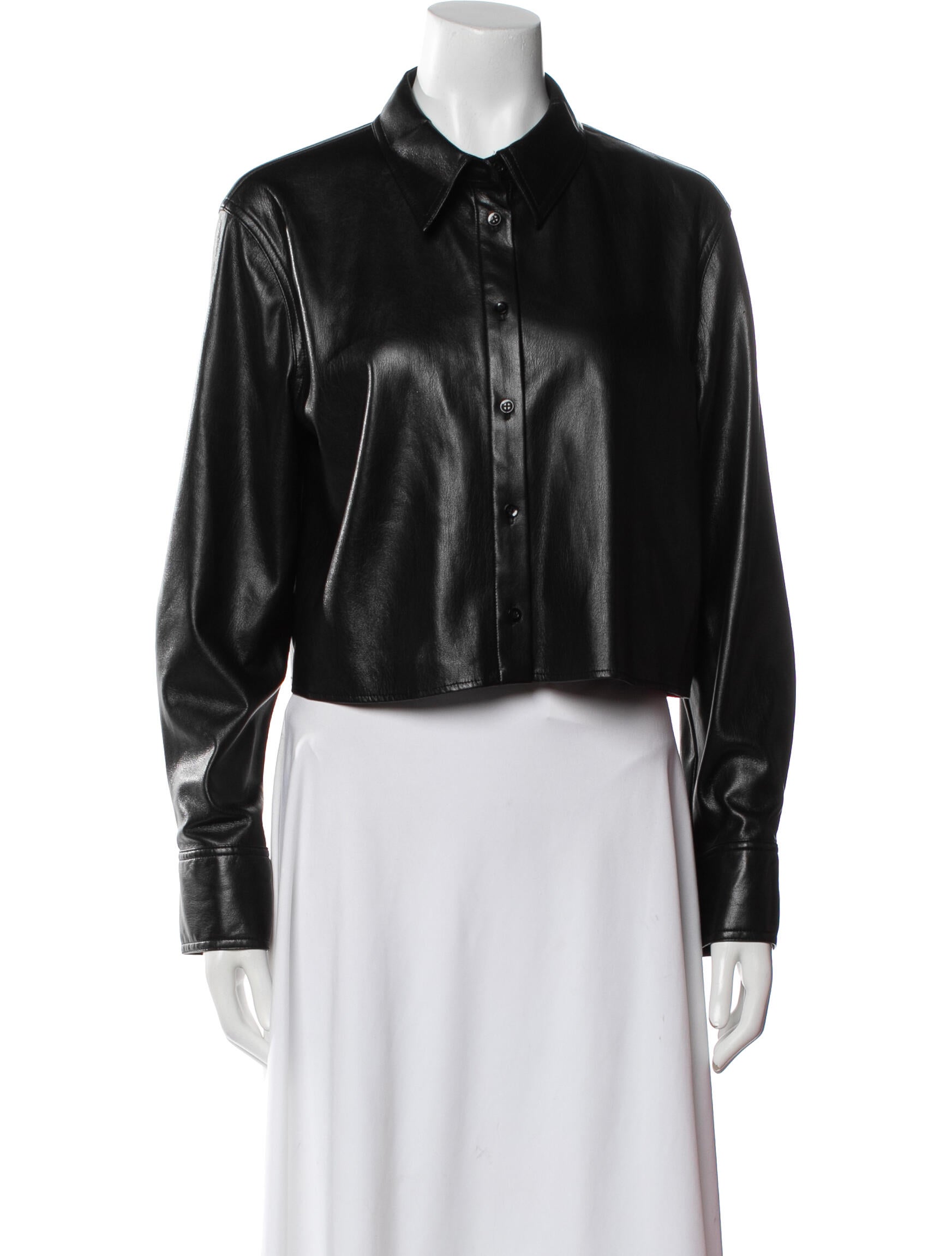 Alice + Olivia Leather Evening Jacket