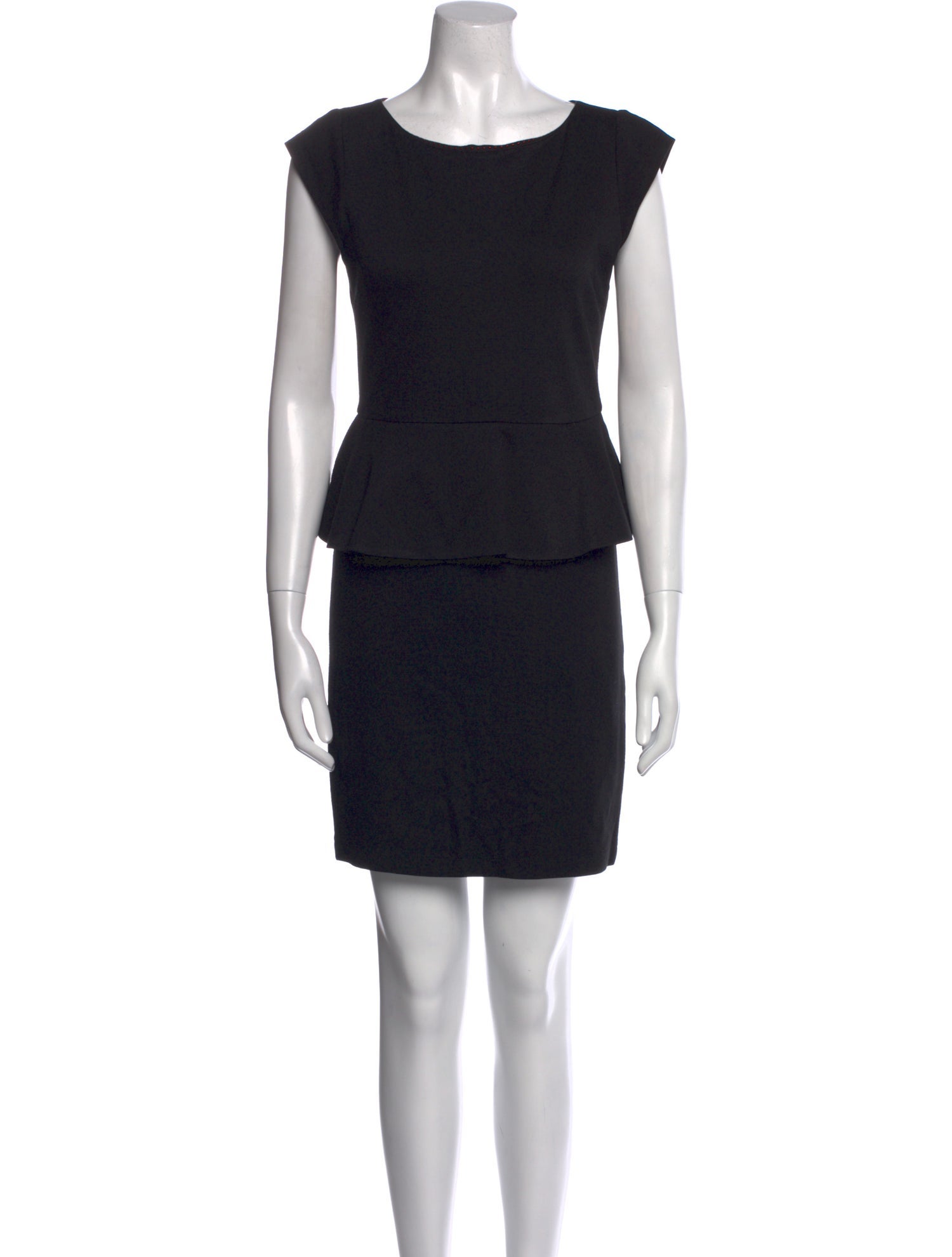 Alice + Olivia Bateau Neckline Mini Dress