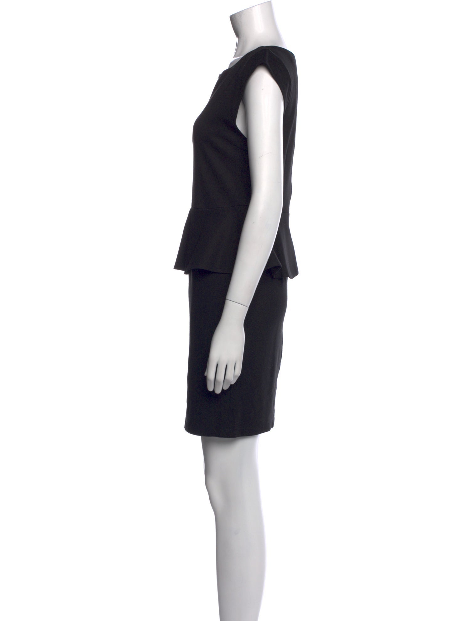 Alice + Olivia Bateau Neckline Mini Dress