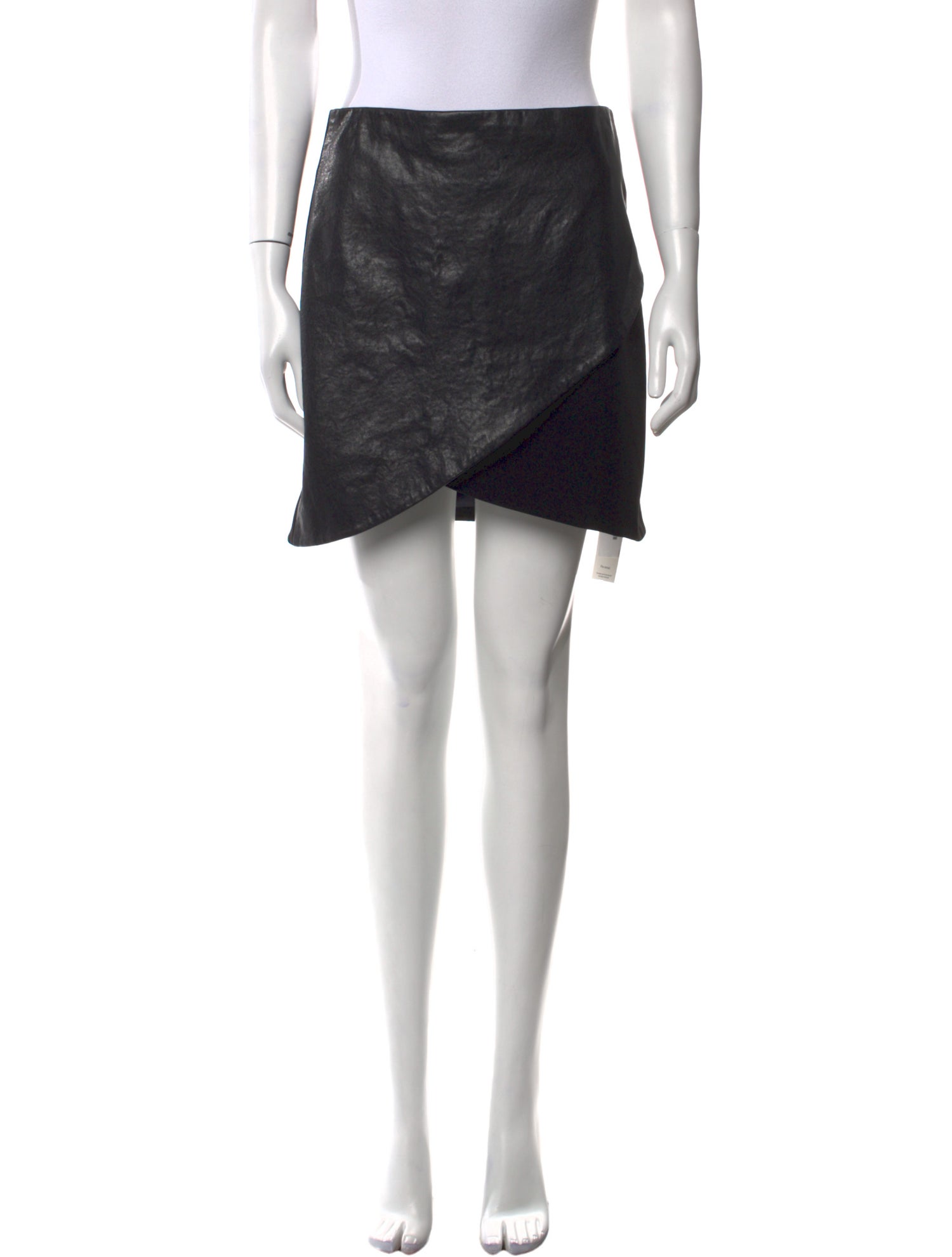 Alice + Olivia Lamb Leather Mini Skirt