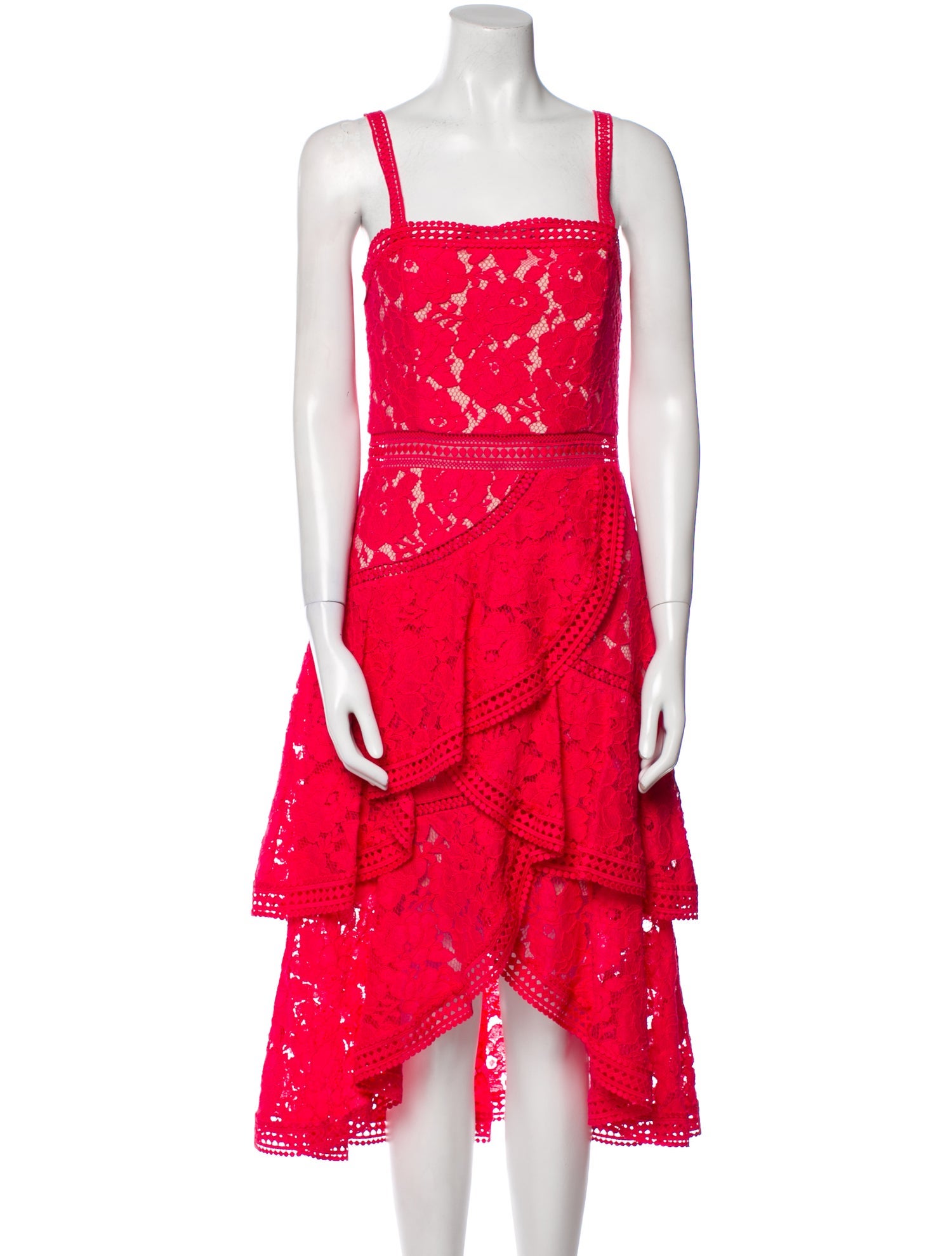 Alice + Olivia Floral Print Midi Length Dress