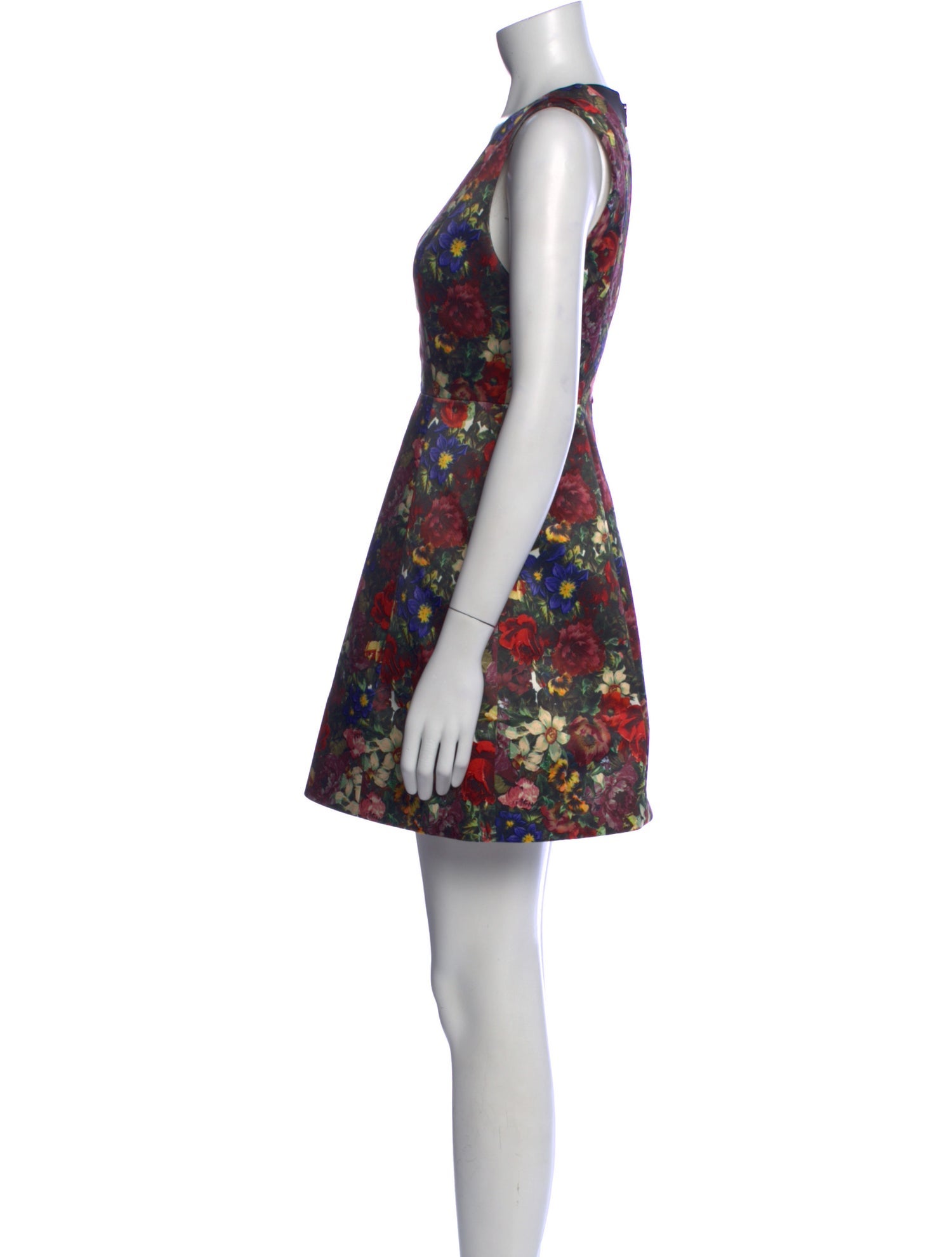 Alice + Olivia Floral Print Mini Dress