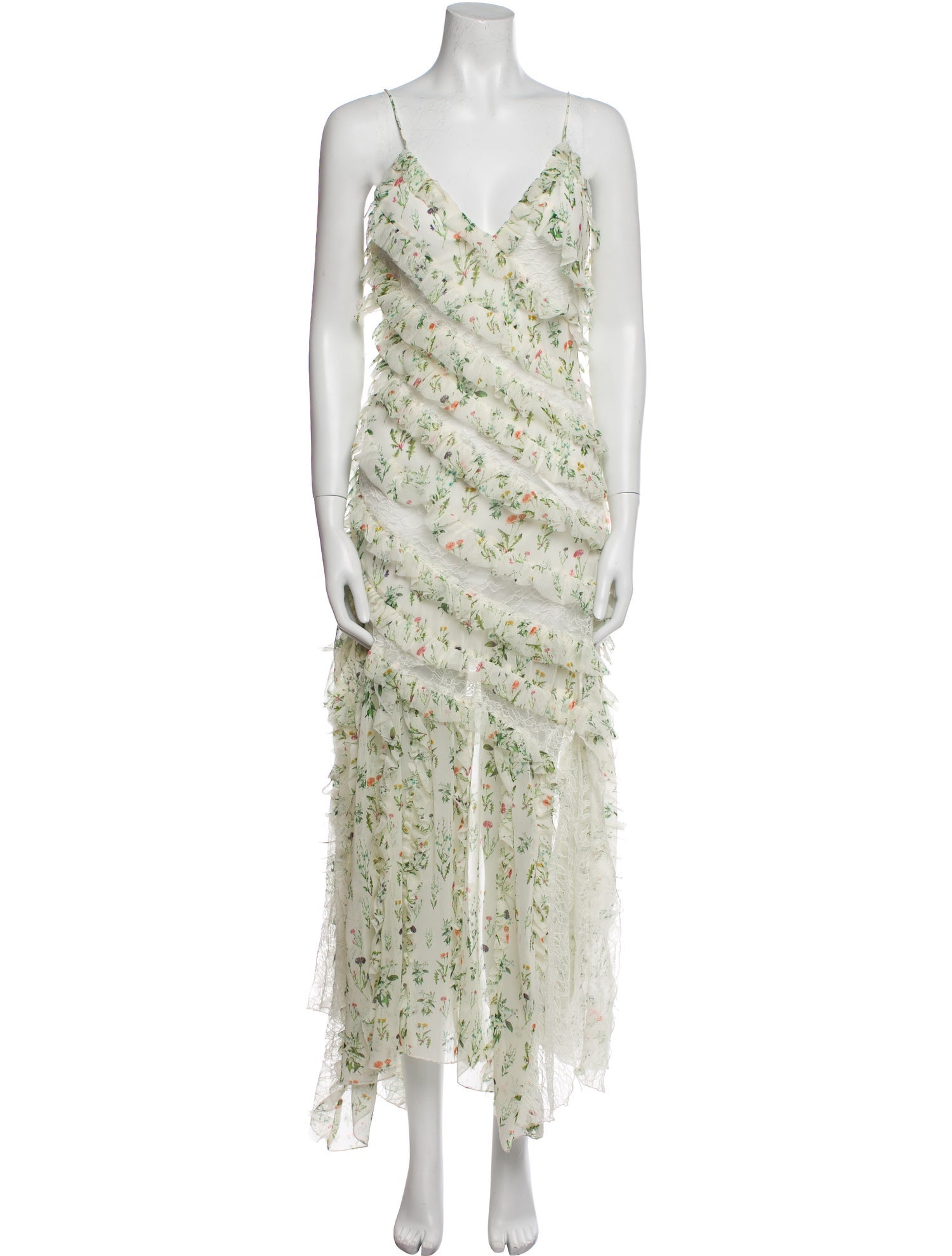 Alice + Olivia Floral Print Long Dress w/ Tags