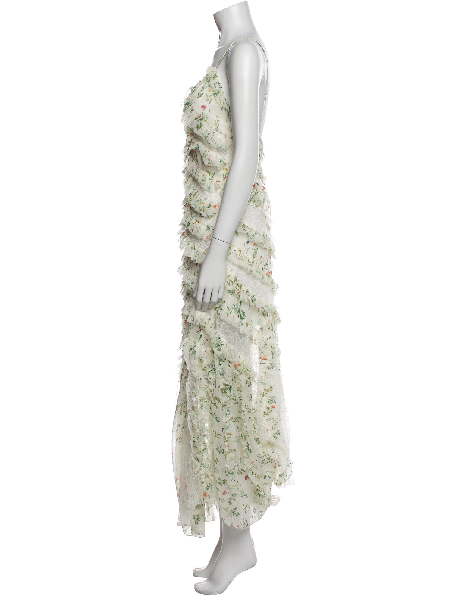 Alice + Olivia Floral Print Long Dress w/ Tags