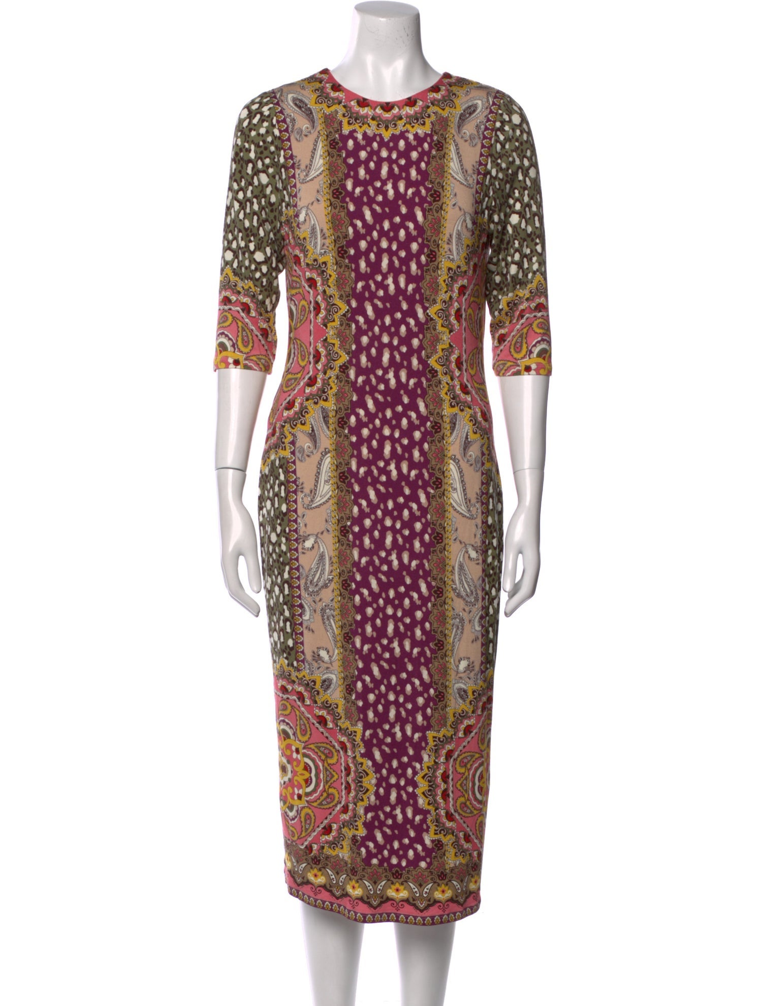 Alice + Olivia Printed Midi Length Dress