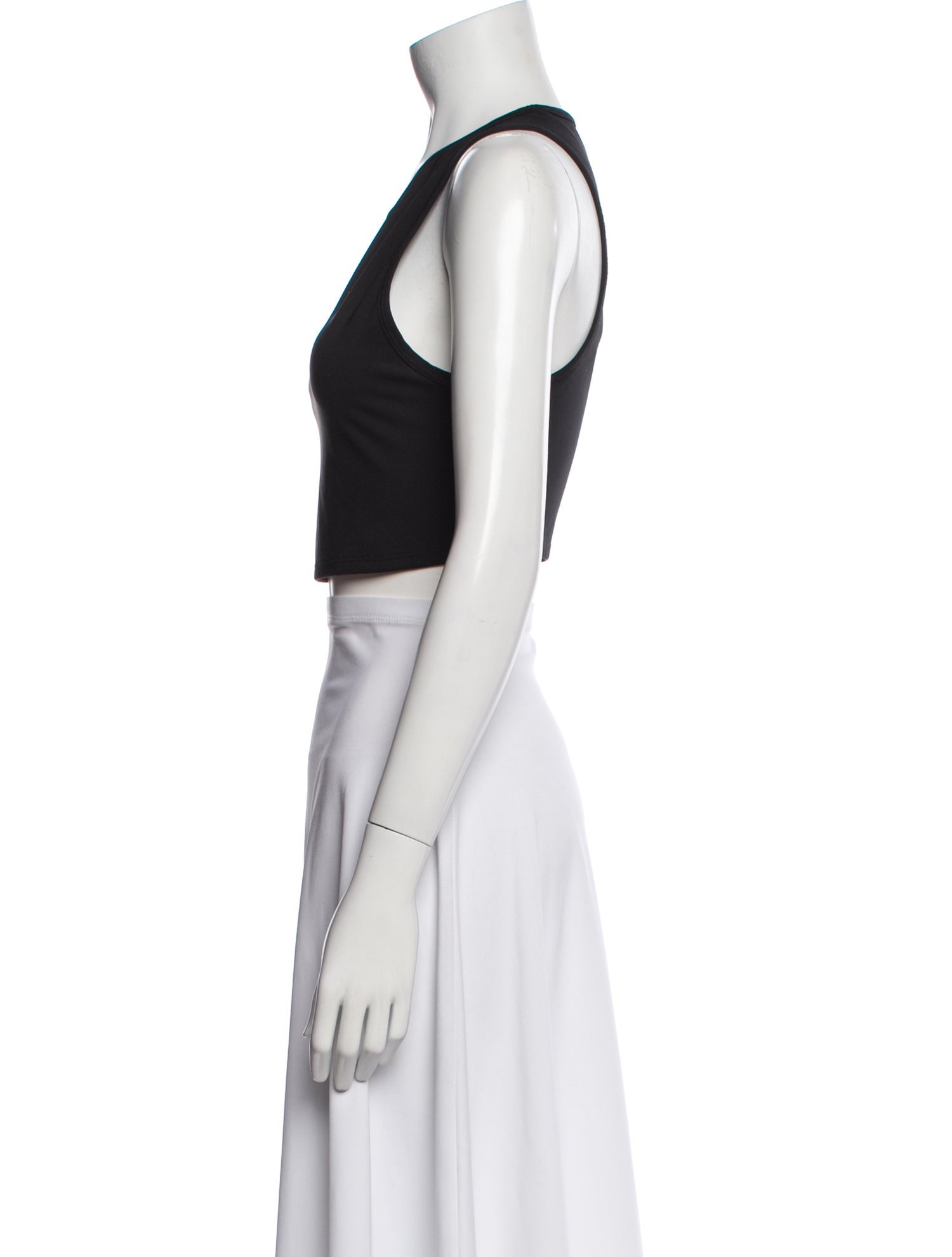 Alice + Olivia Scoop Neck Sleeveless Crop Top