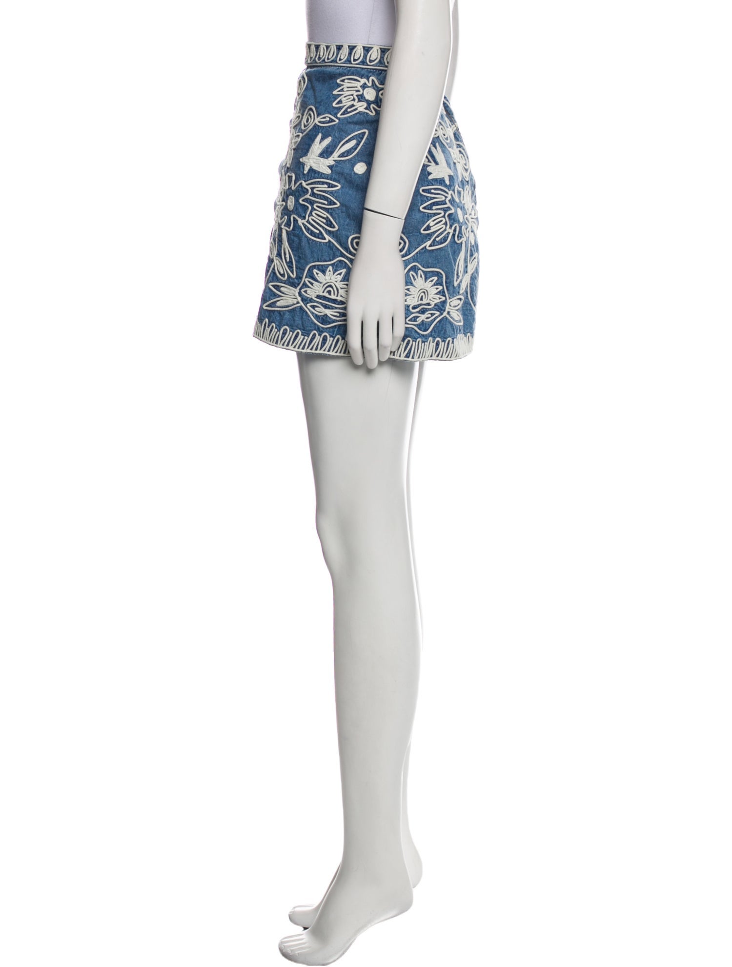 Alice + Olivia Floral Print Mini Skirt