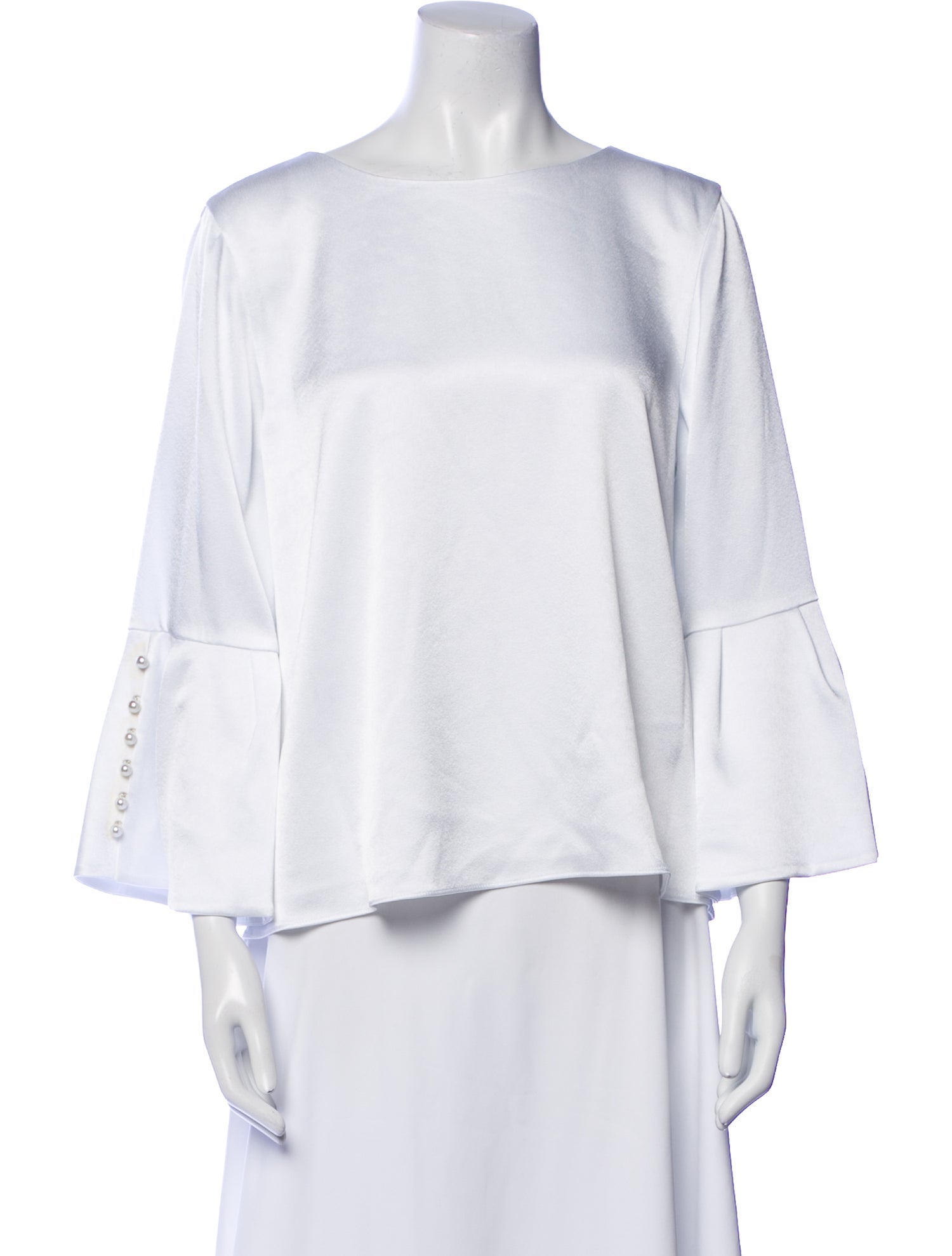 Alice + Olivia Bateau Neckline Three-Quarter Sleeve Blouse w/ Tags