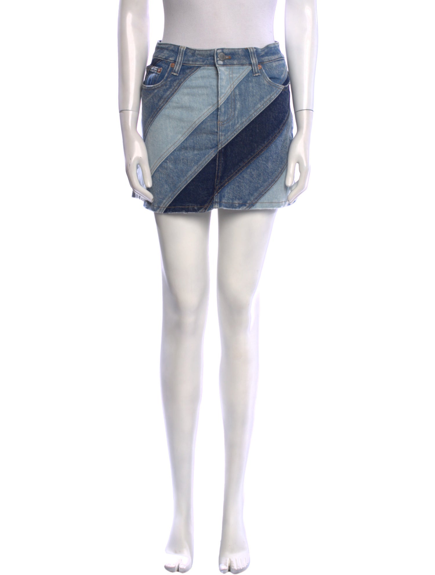 Alice + Olivia Striped Mini Skirt