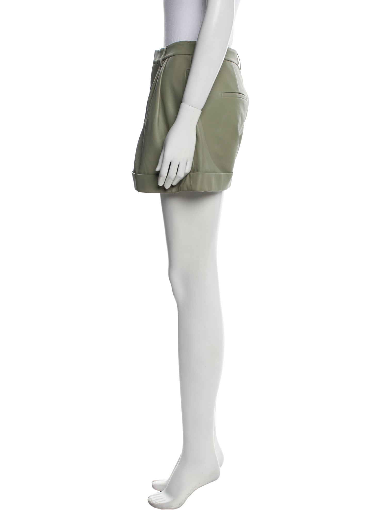 Alice + Olivia Leather Mini Shorts