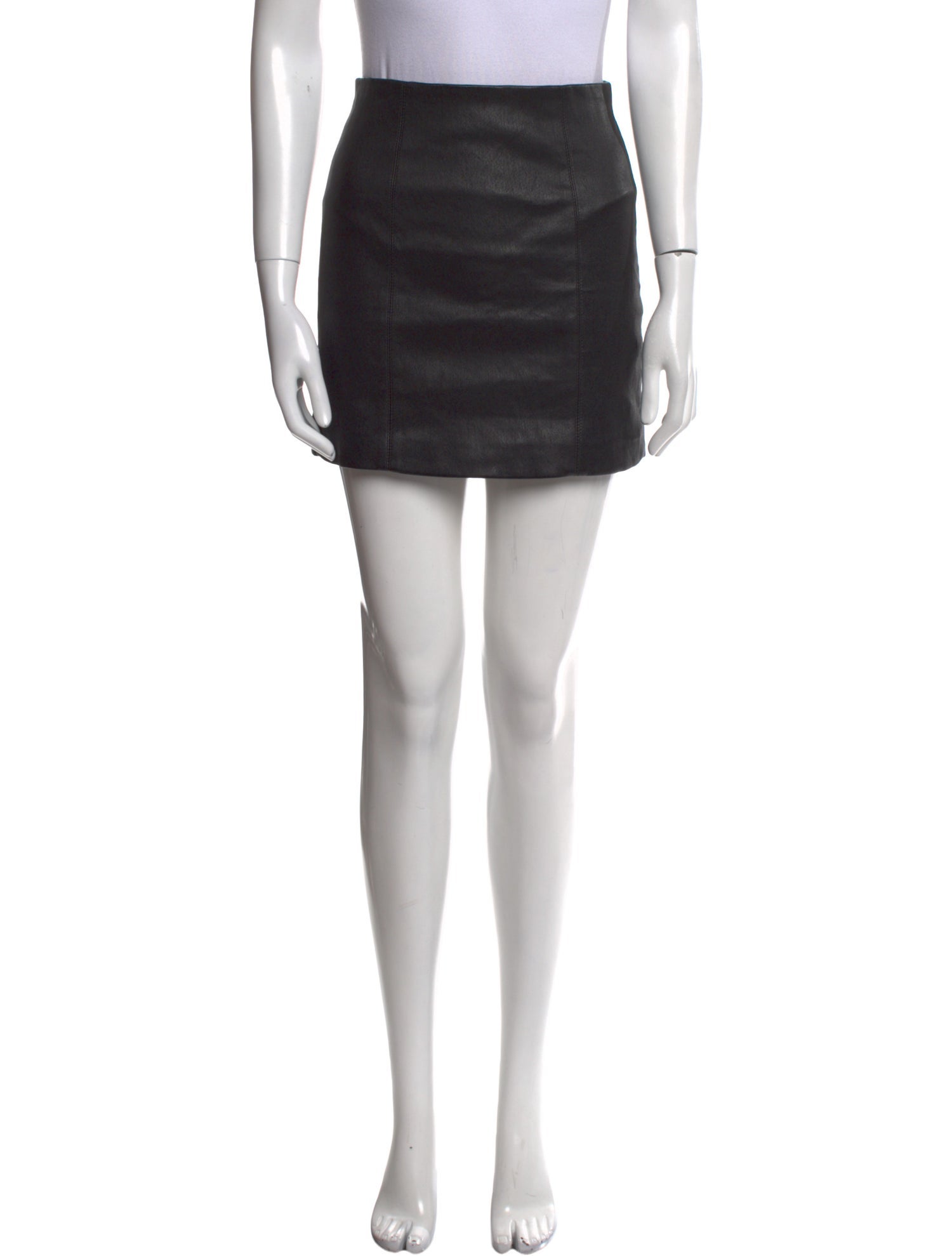 Alice + Olivia Leather Mini Skirt